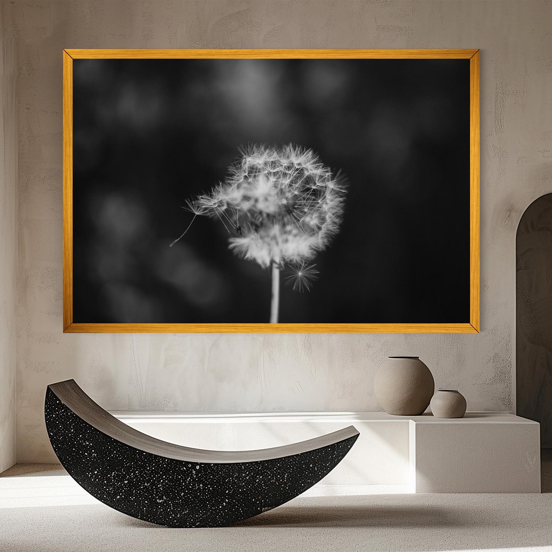 Tablou Canvas Grey Dandelion mockup 8