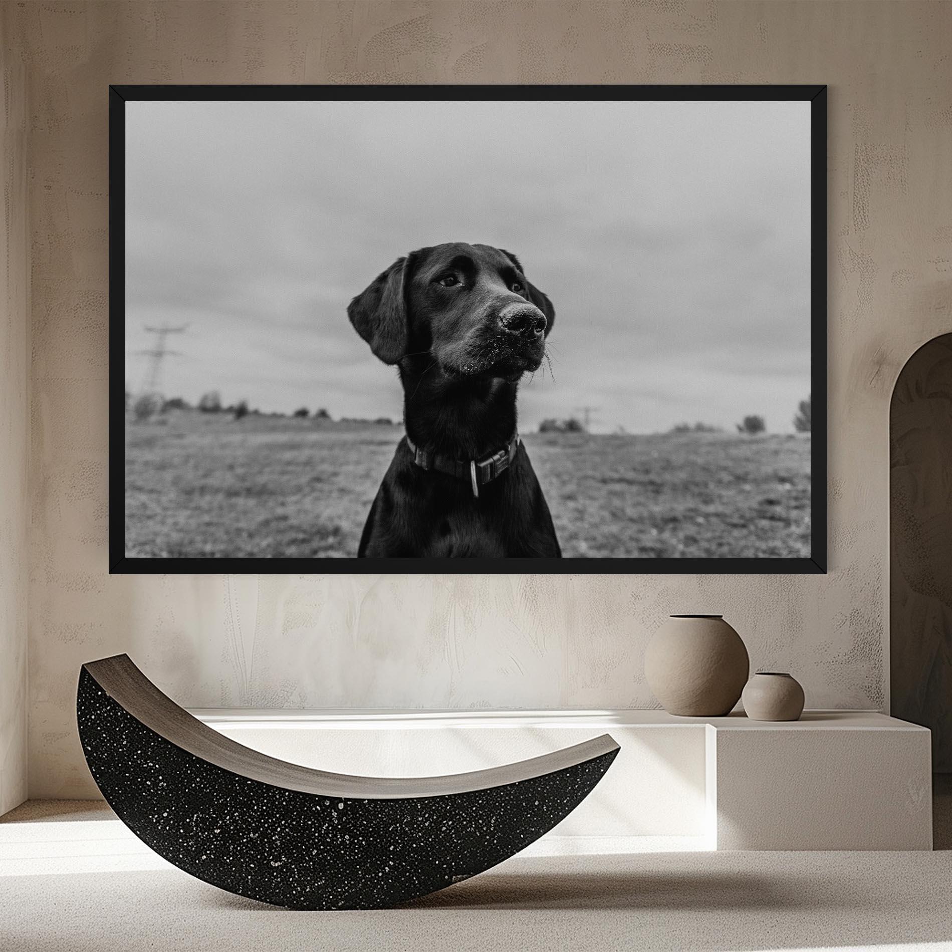 Tablou Canvas Black Dog mockup 8