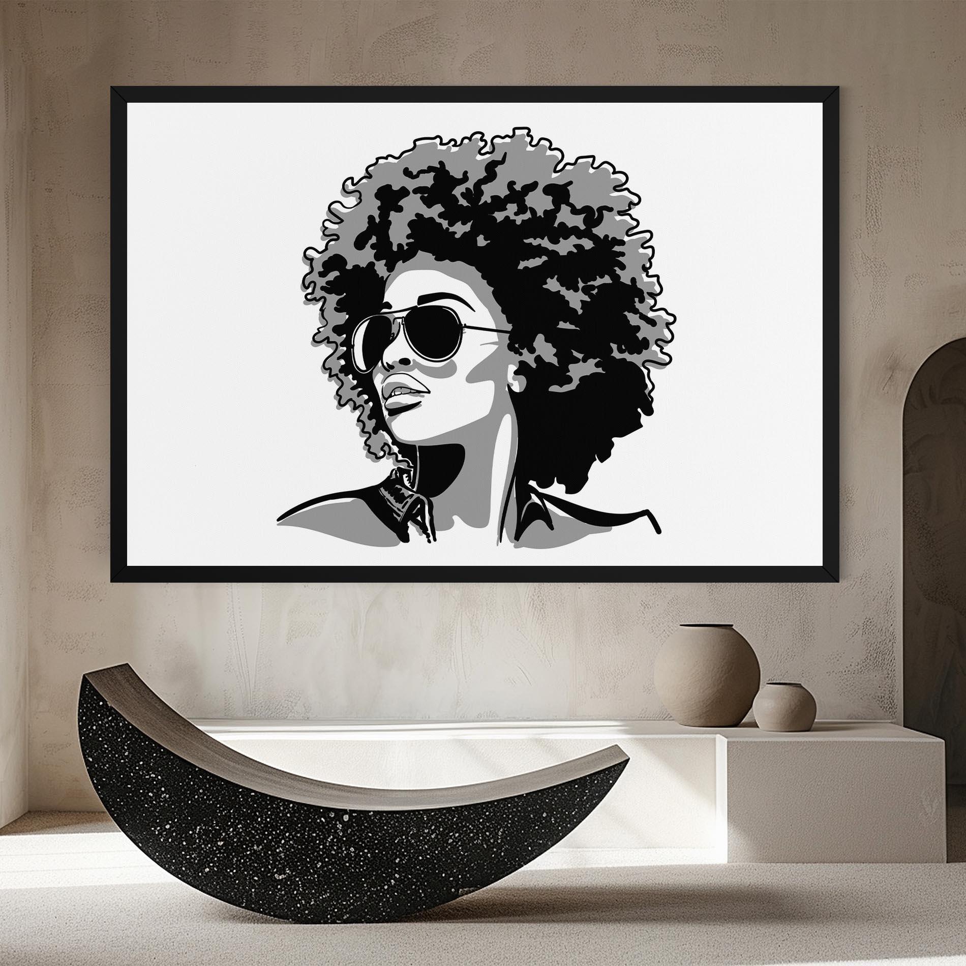 Tablou Canvas Black Grasses mockup 8