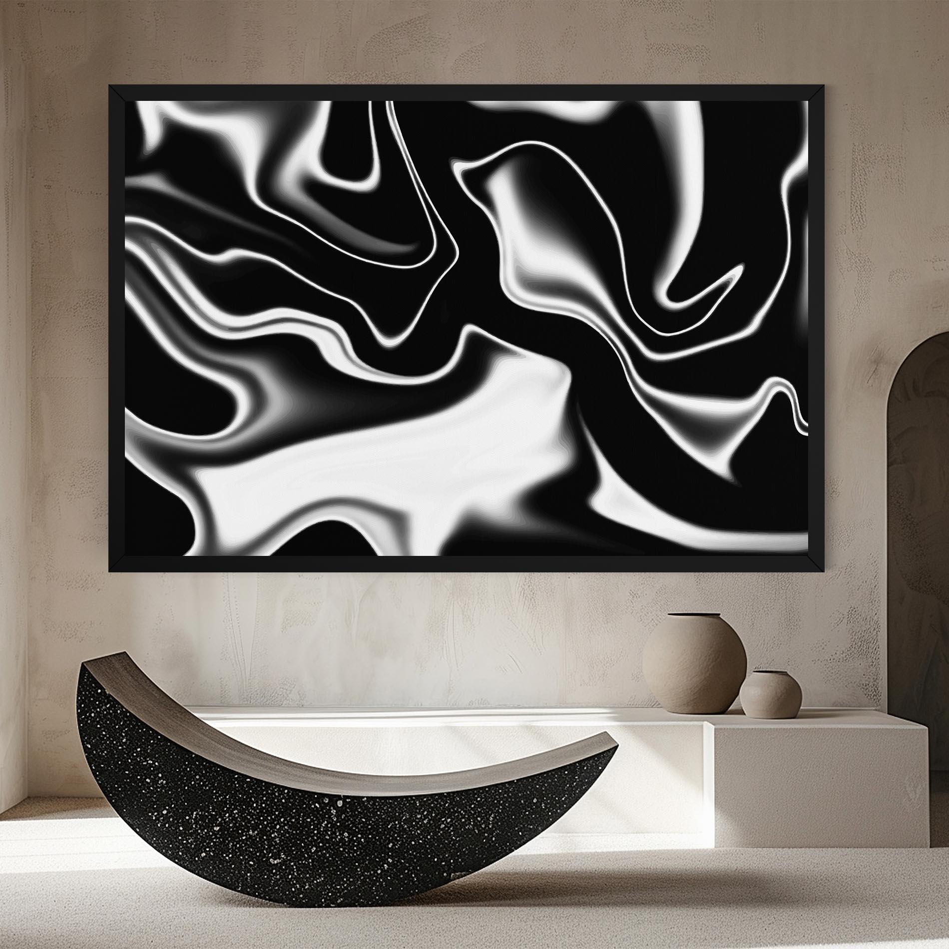 Tablou Canvas Black Metalic Art mockup 8