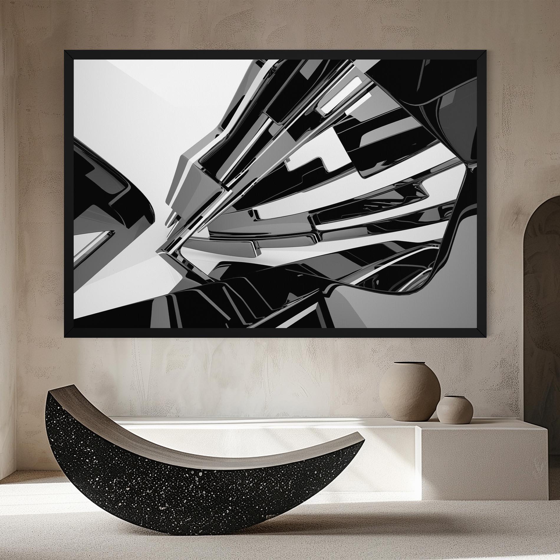 Tablou Canvas Black Sculpture mockup 8