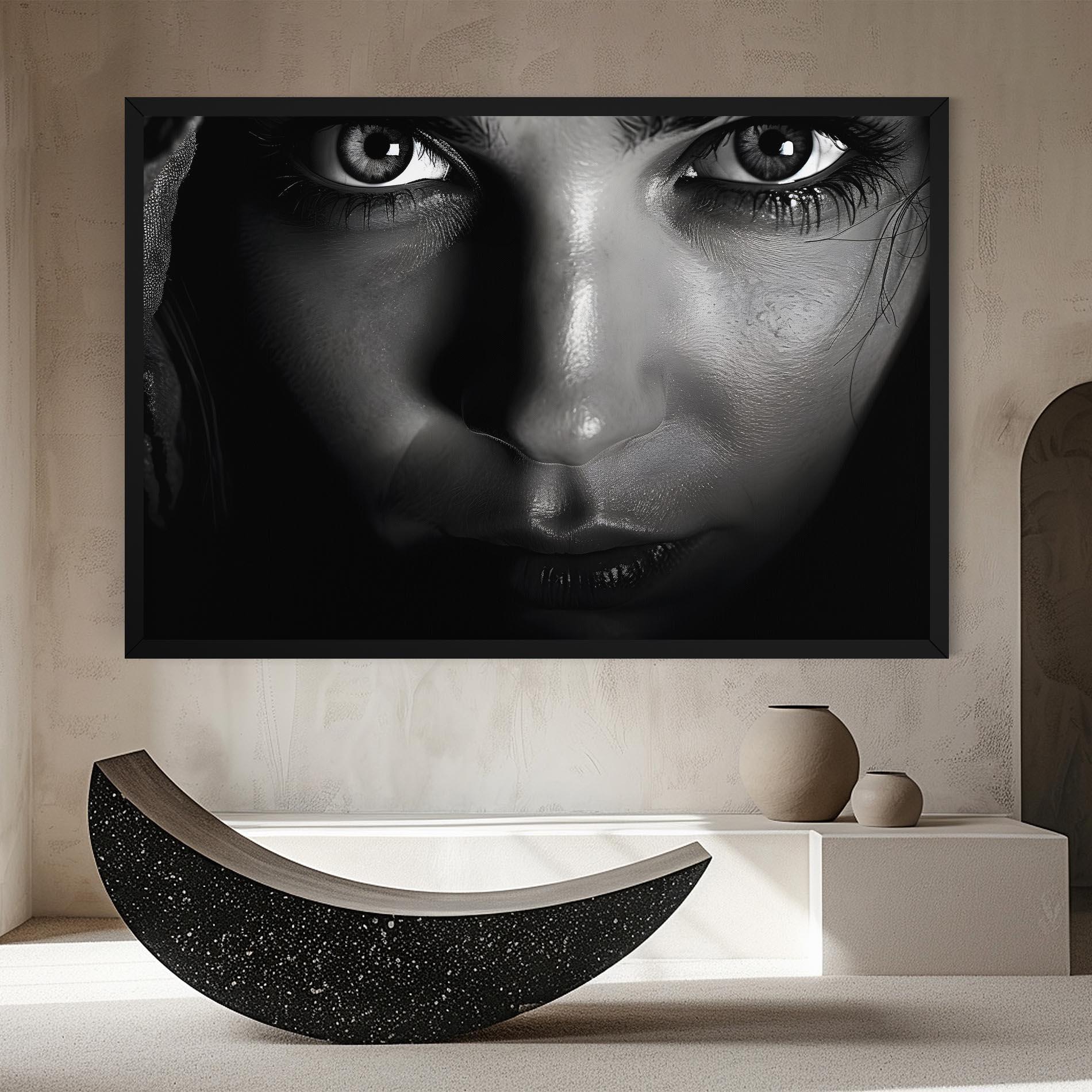 Tablou Canvas Closeup Portrait mockup 8