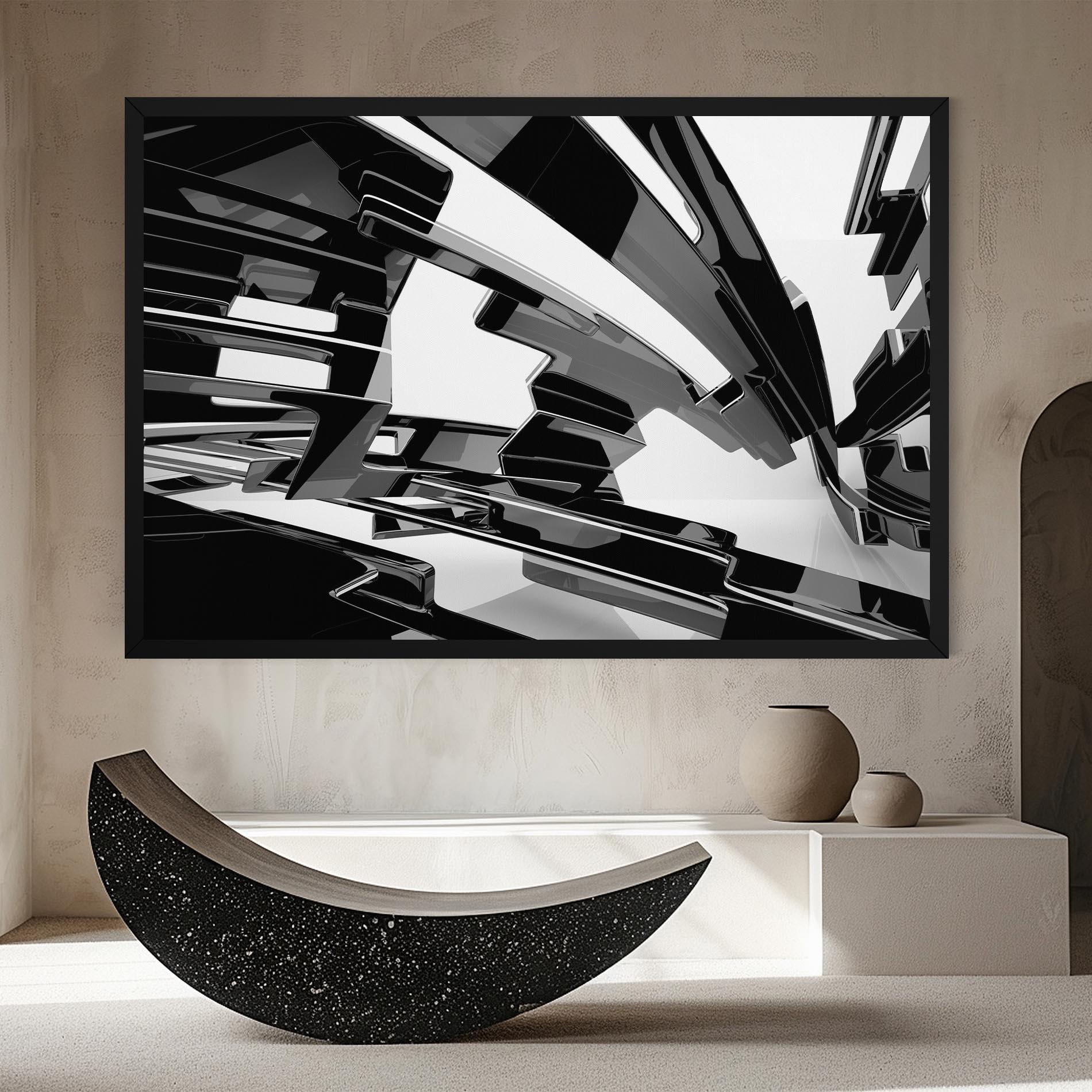 Tablou Canvas Glossy Sculpture mockup 8