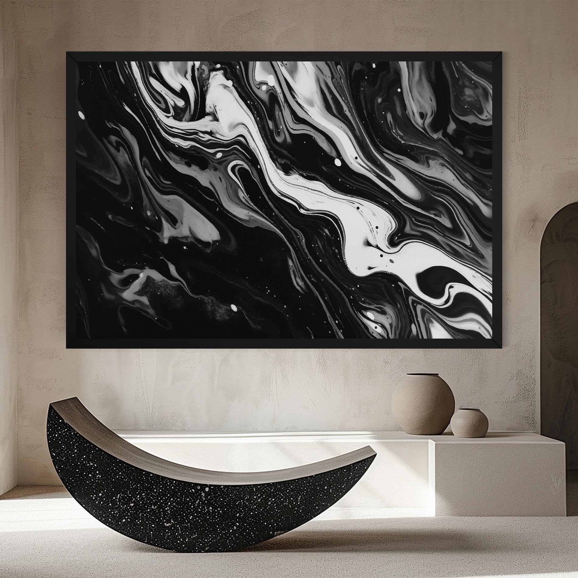 Tablou Canvas Grey Art Marble mockup 8