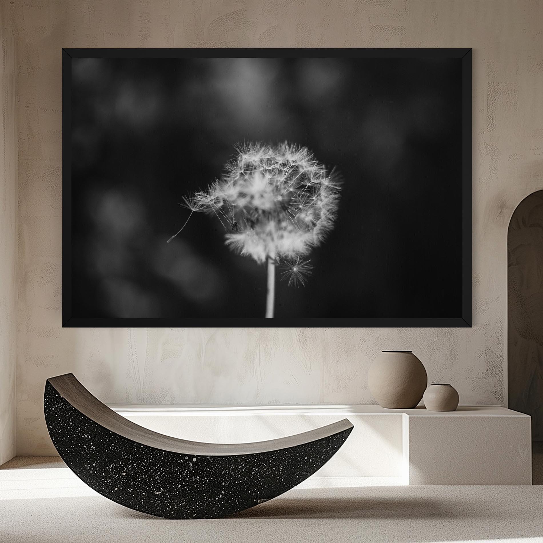 Tablou Canvas Grey Dandelion mockup 8