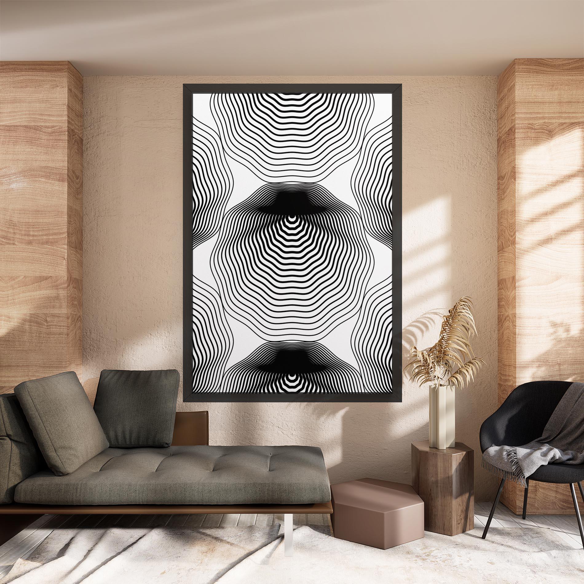 Tablou Canvas Black Line Art mockup 8