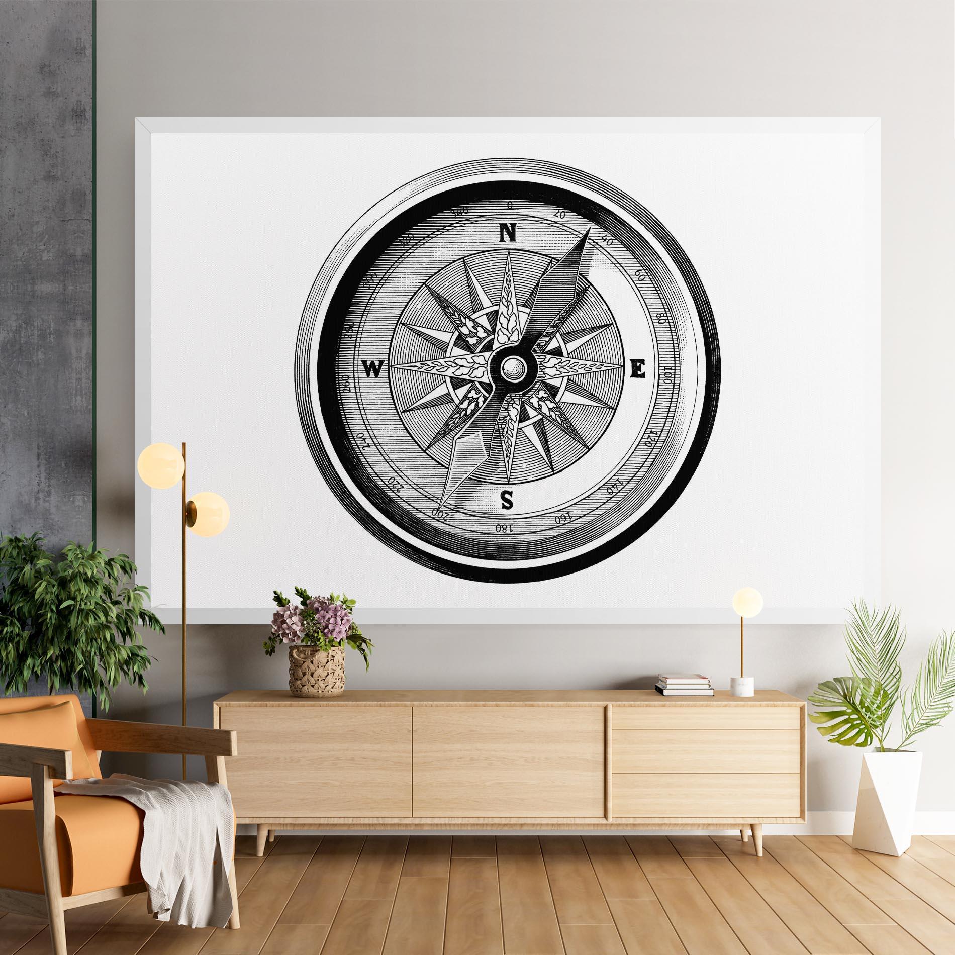 Tablou Canvas Black Compass mockup 9