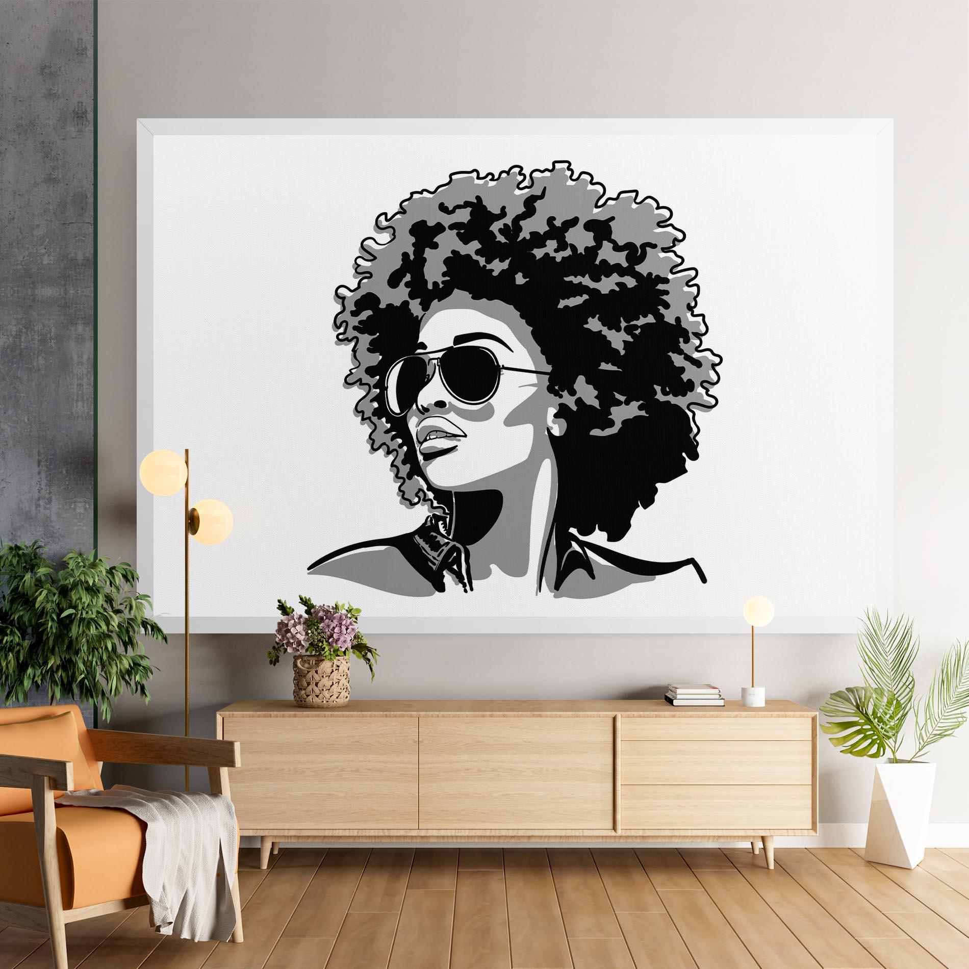 Tablou Canvas Black Grasses mockup 9