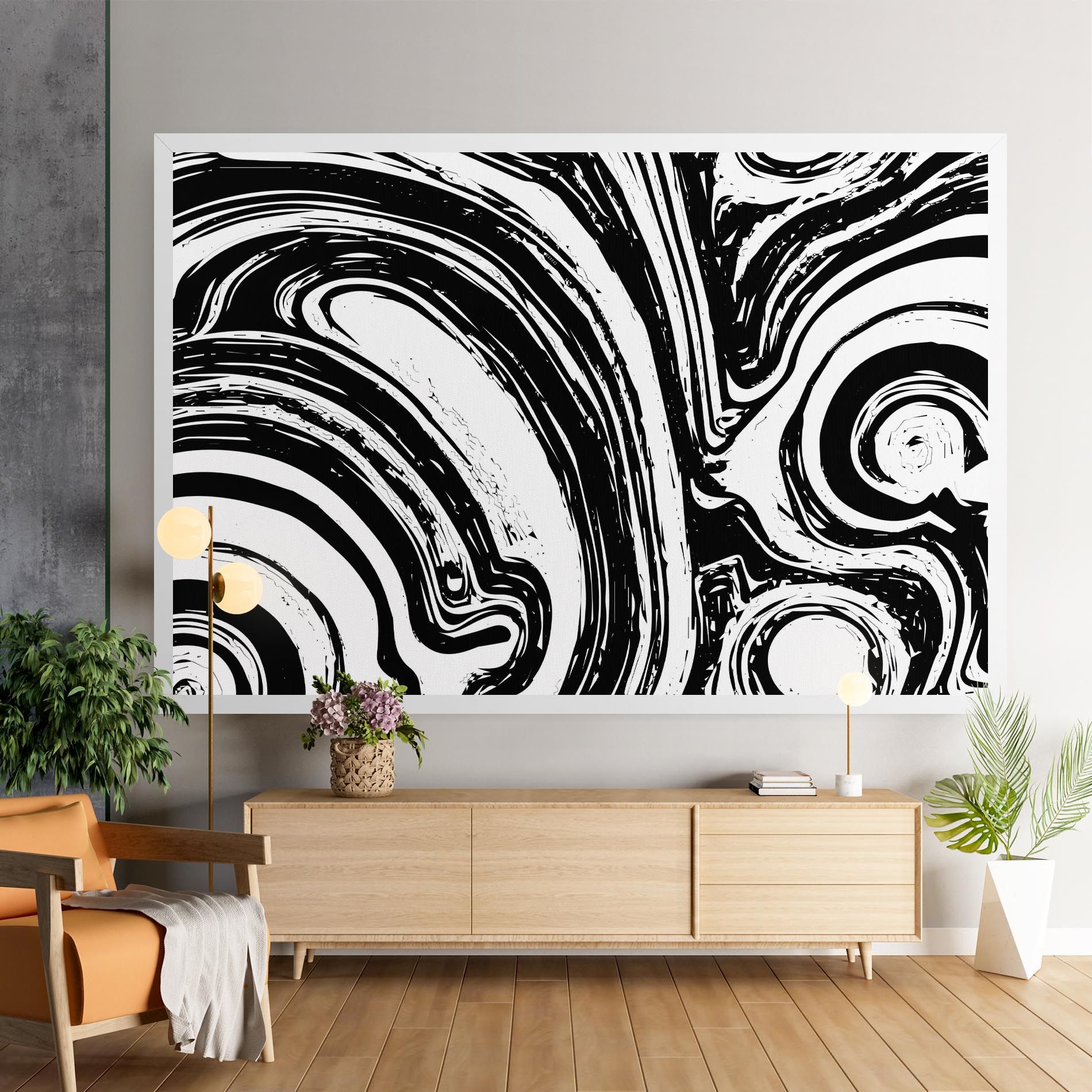 Black Liquid White mockup 9