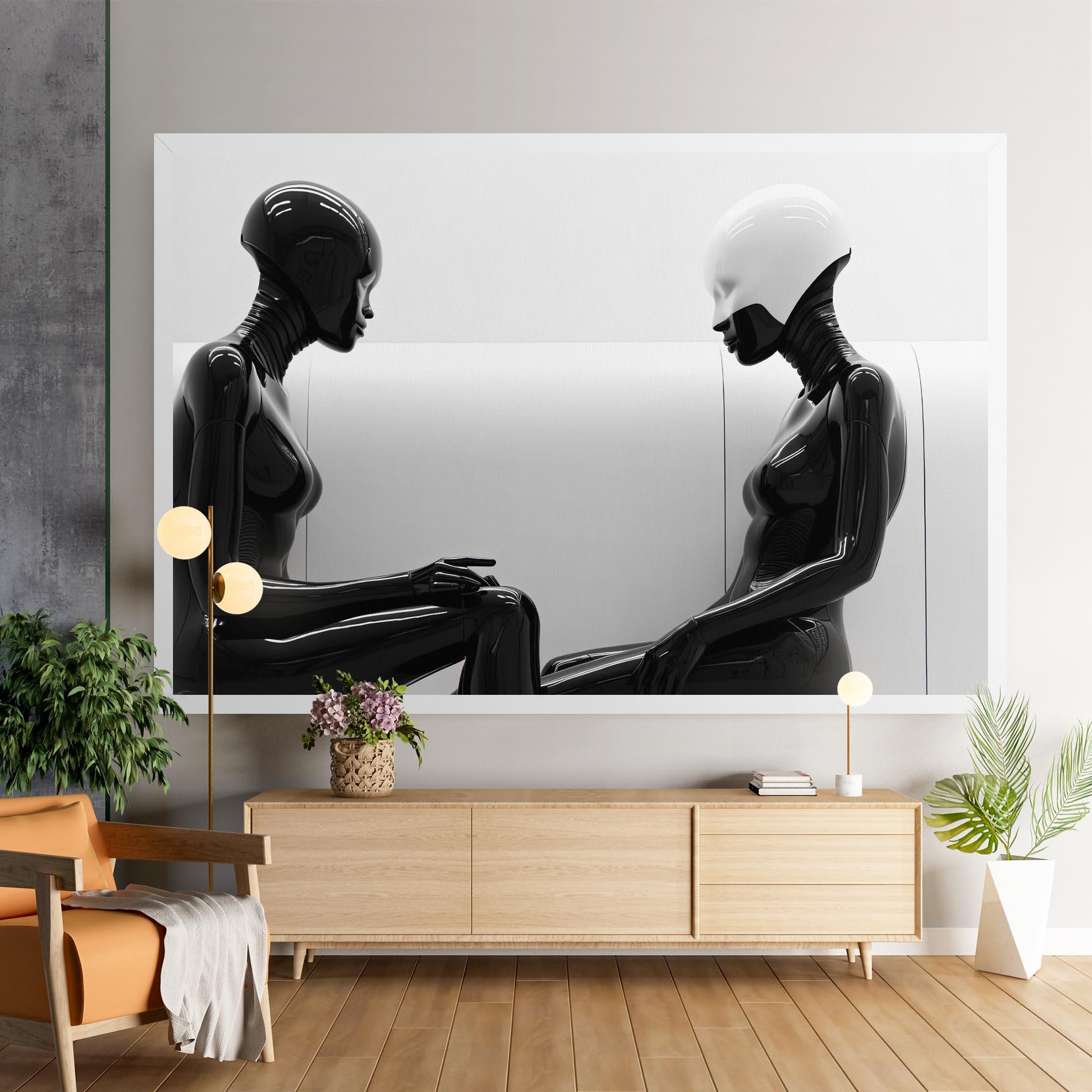Tablou Canvas Black Mannequin mockup 9