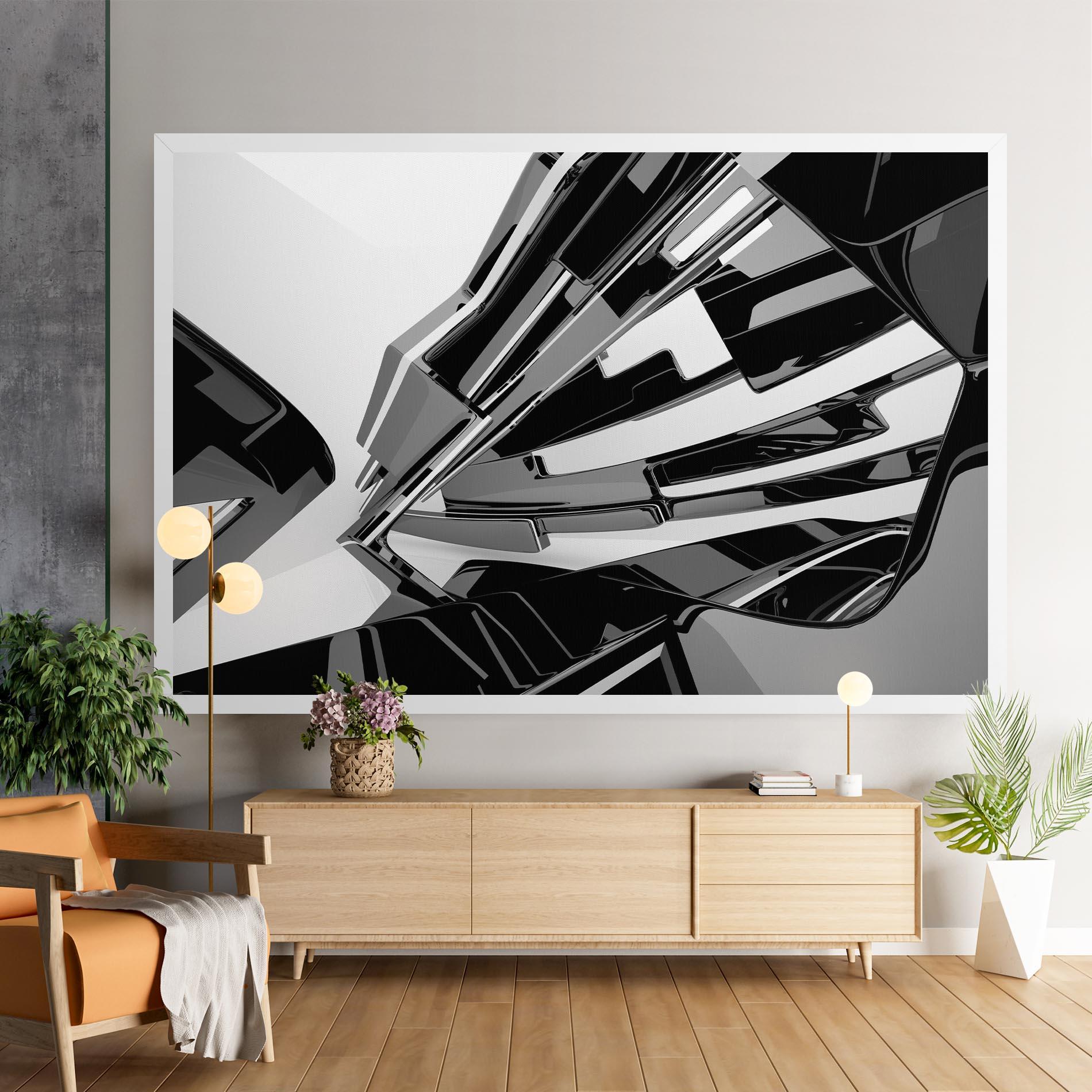 Tablou Canvas Black Sculpture mockup 9