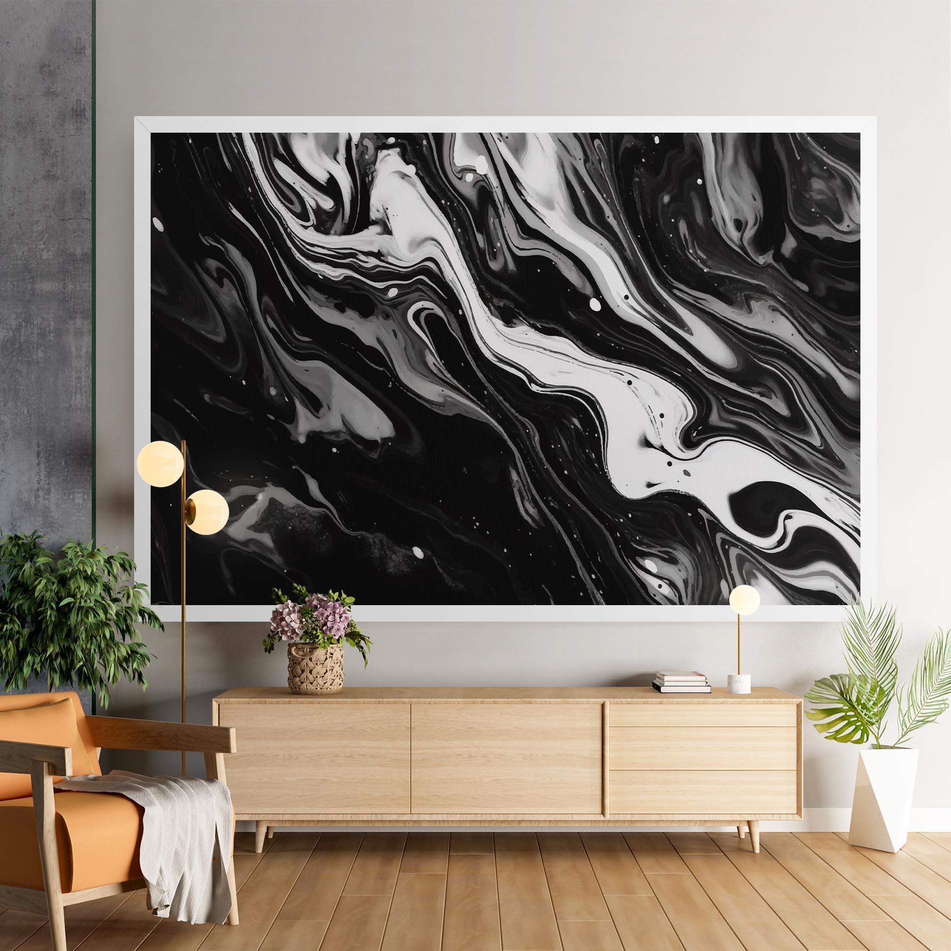 Tablou Canvas Grey Art Marble mockup 9