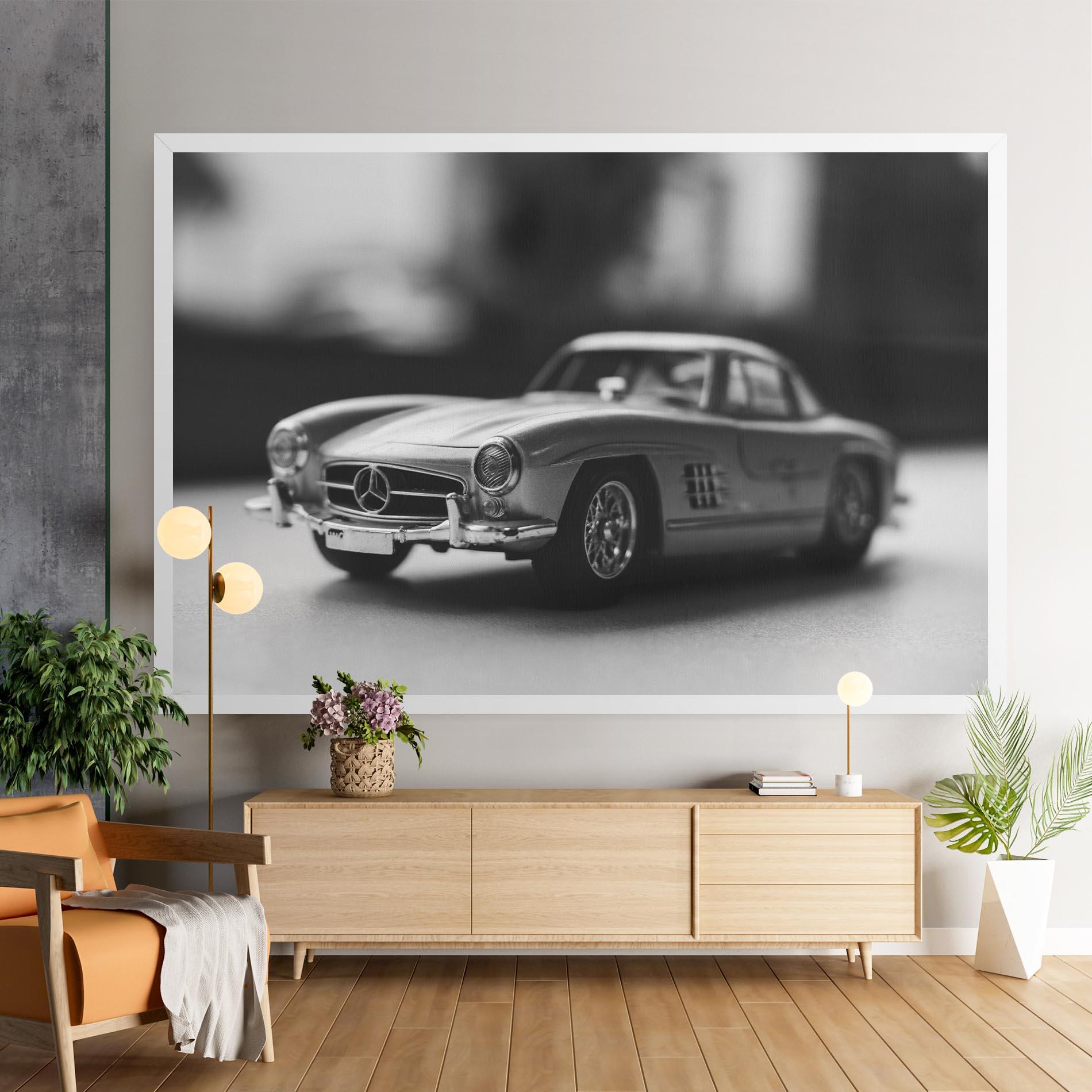 Tablou Canvas Grey Old Car mockup 9