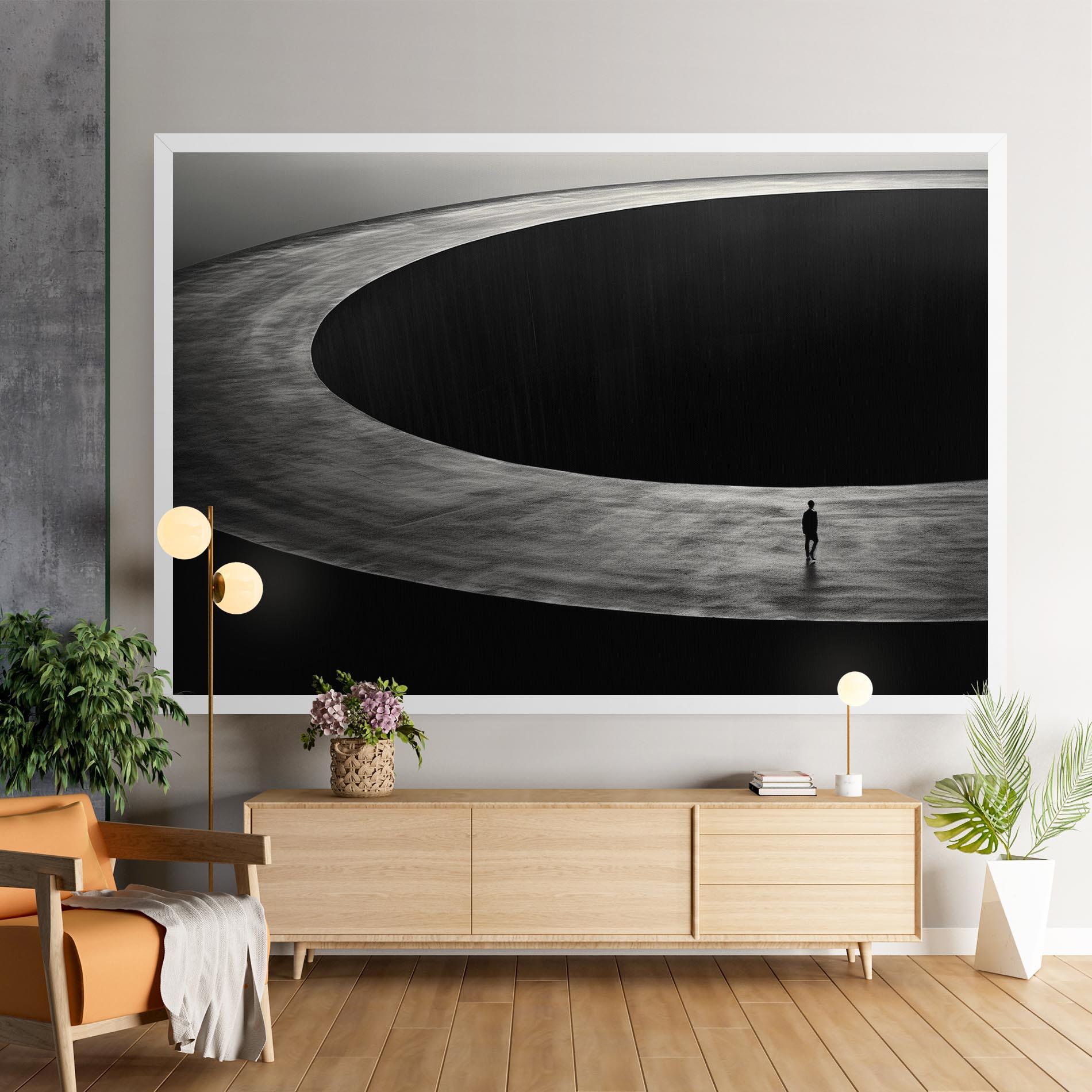 Tablou Canvas Man Walking mockup 9