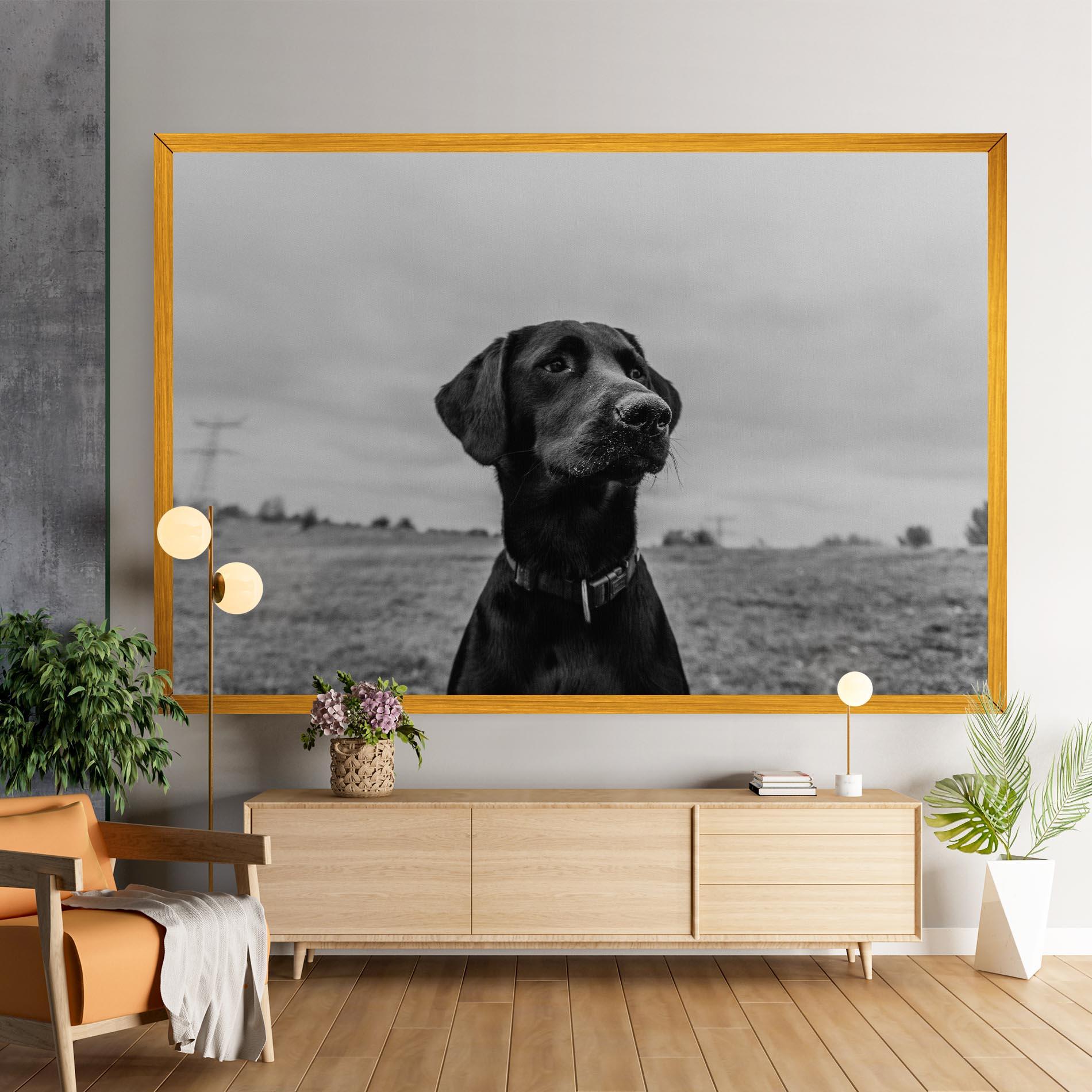 Tablou Canvas Black Dog mockup 9