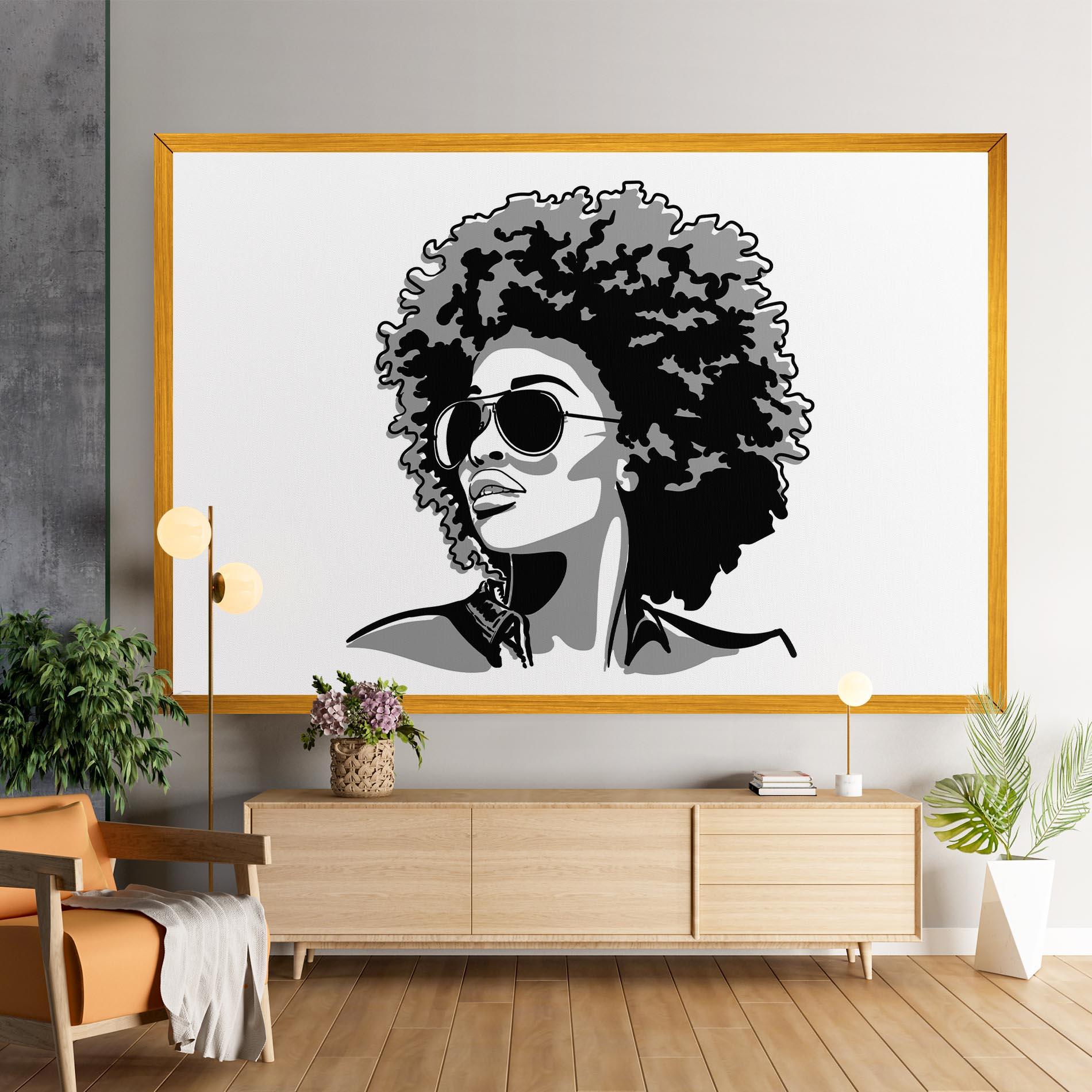 Tablou Canvas Black Grasses mockup 9