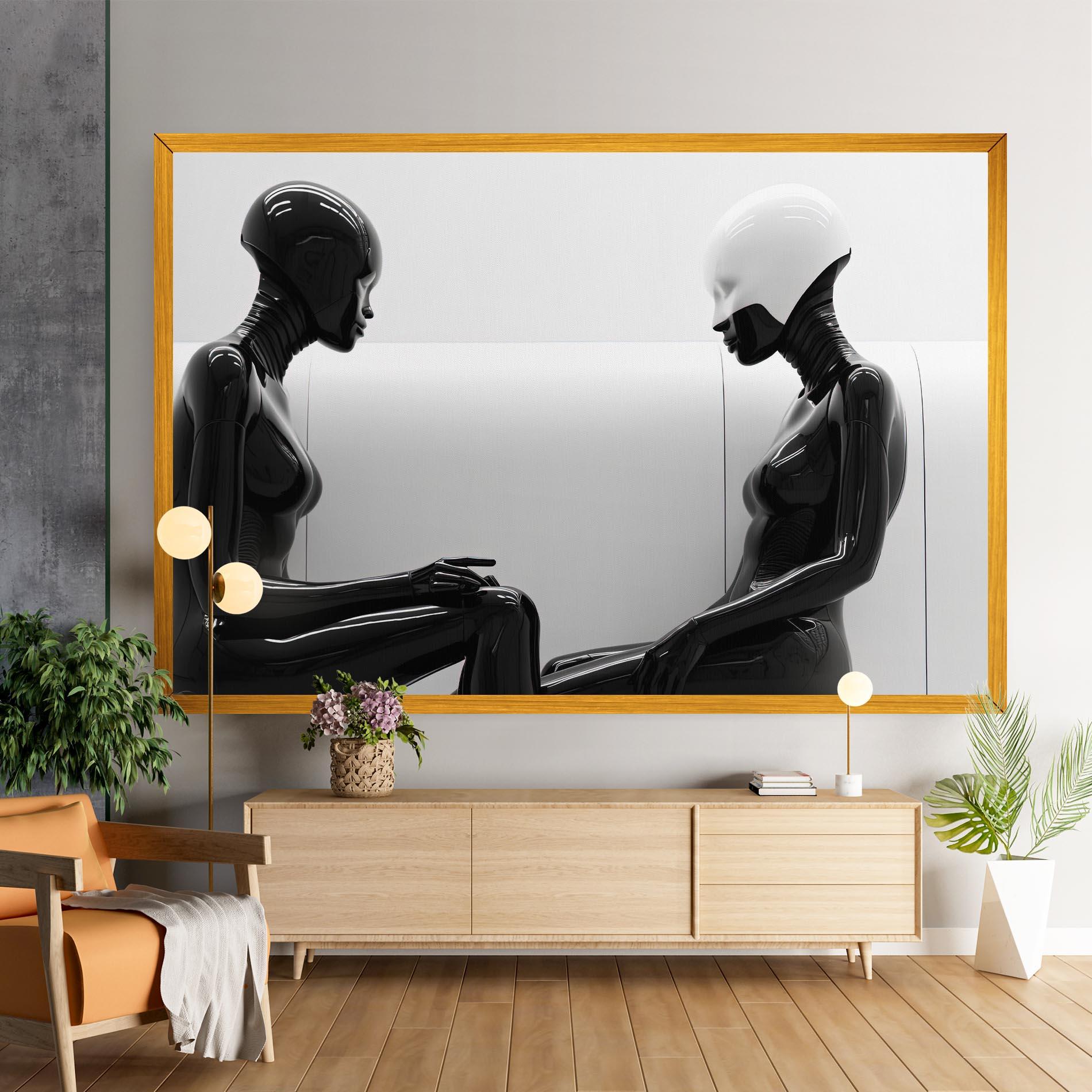 Tablou Canvas Black Mannequin mockup 9