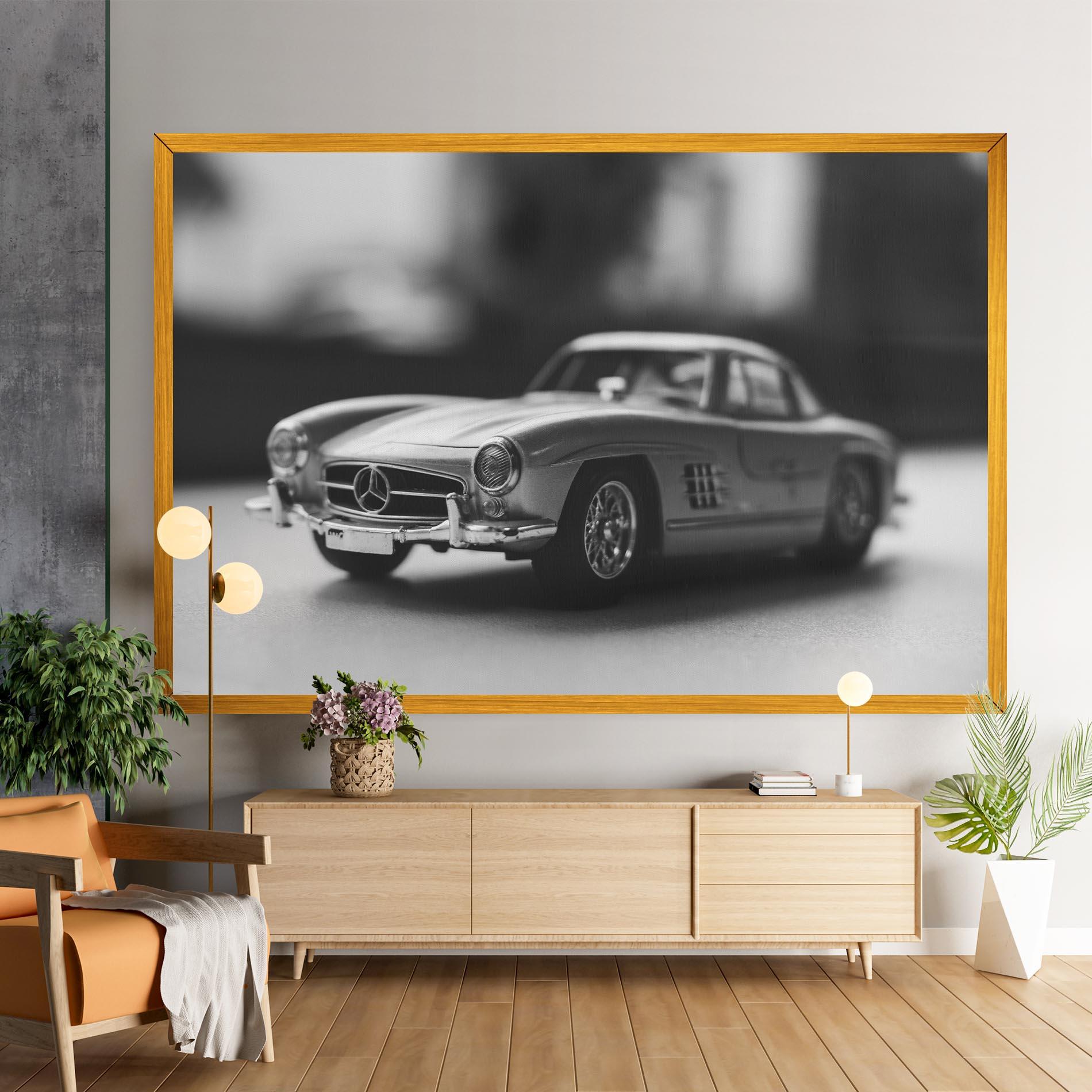 Tablou Canvas Grey Old Car mockup 9
