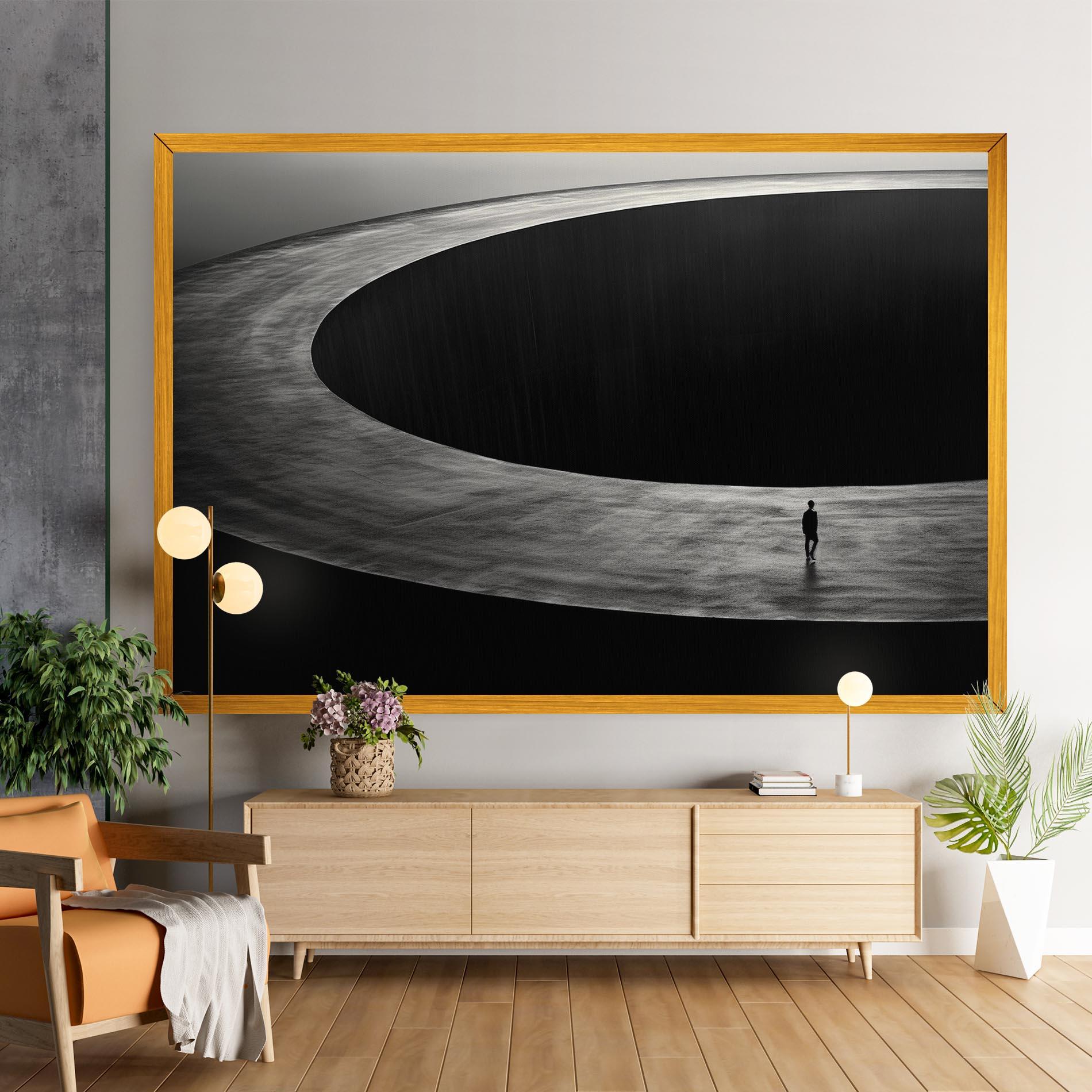 Tablou Canvas Man Walking mockup 9