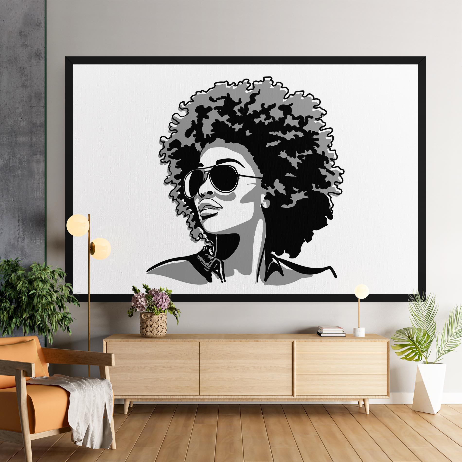 Tablou Canvas Black Grasses mockup 9