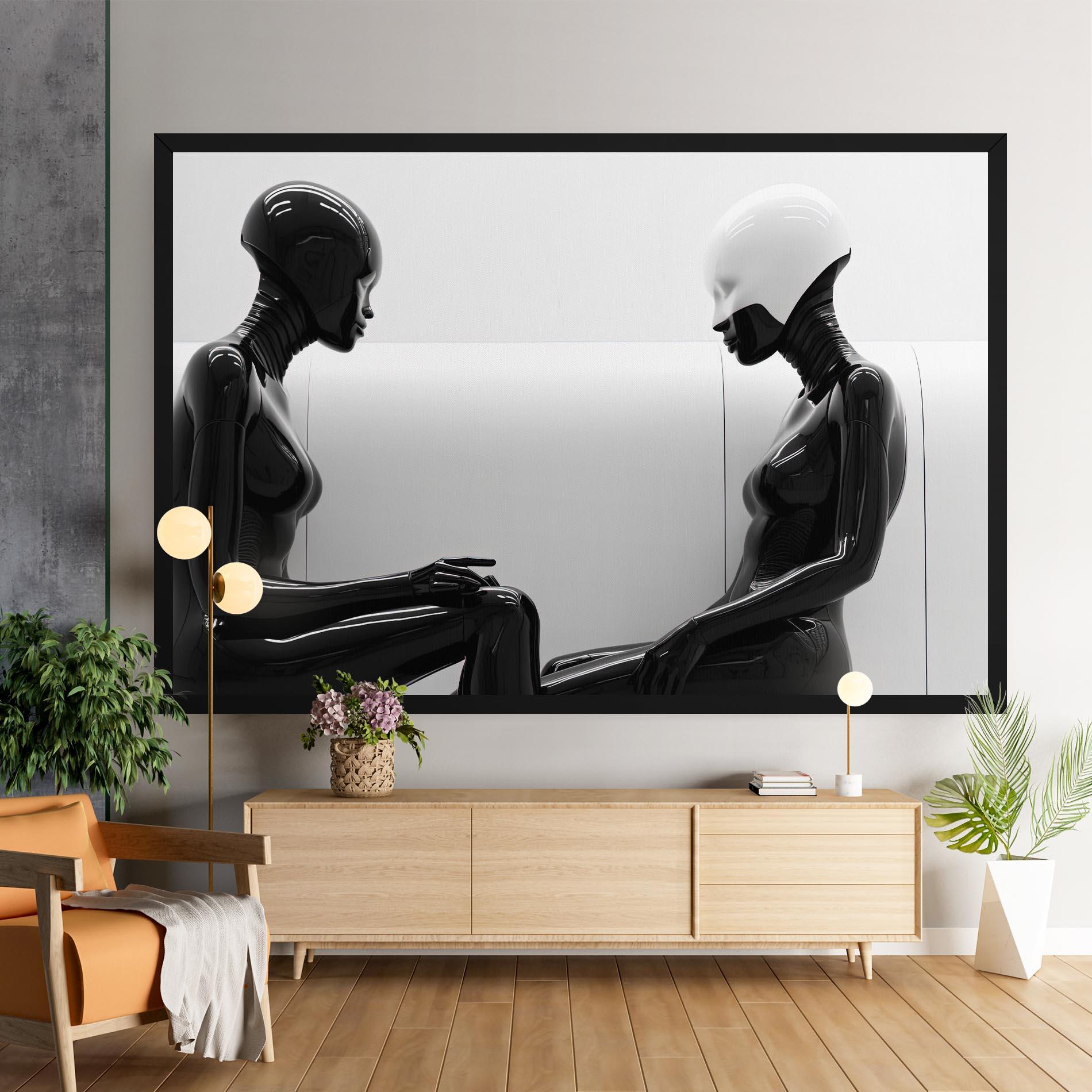 Tablou Canvas Black Mannequin mockup 9
