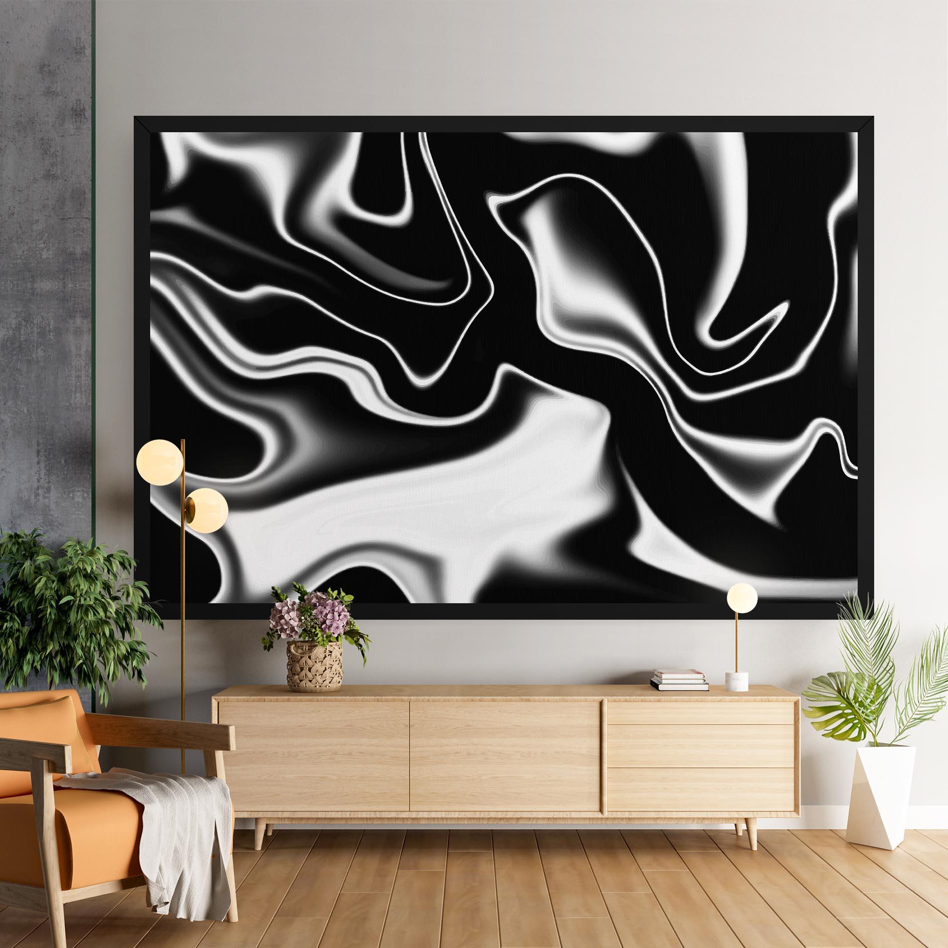 Tablou Canvas Black Metalic Art mockup 9