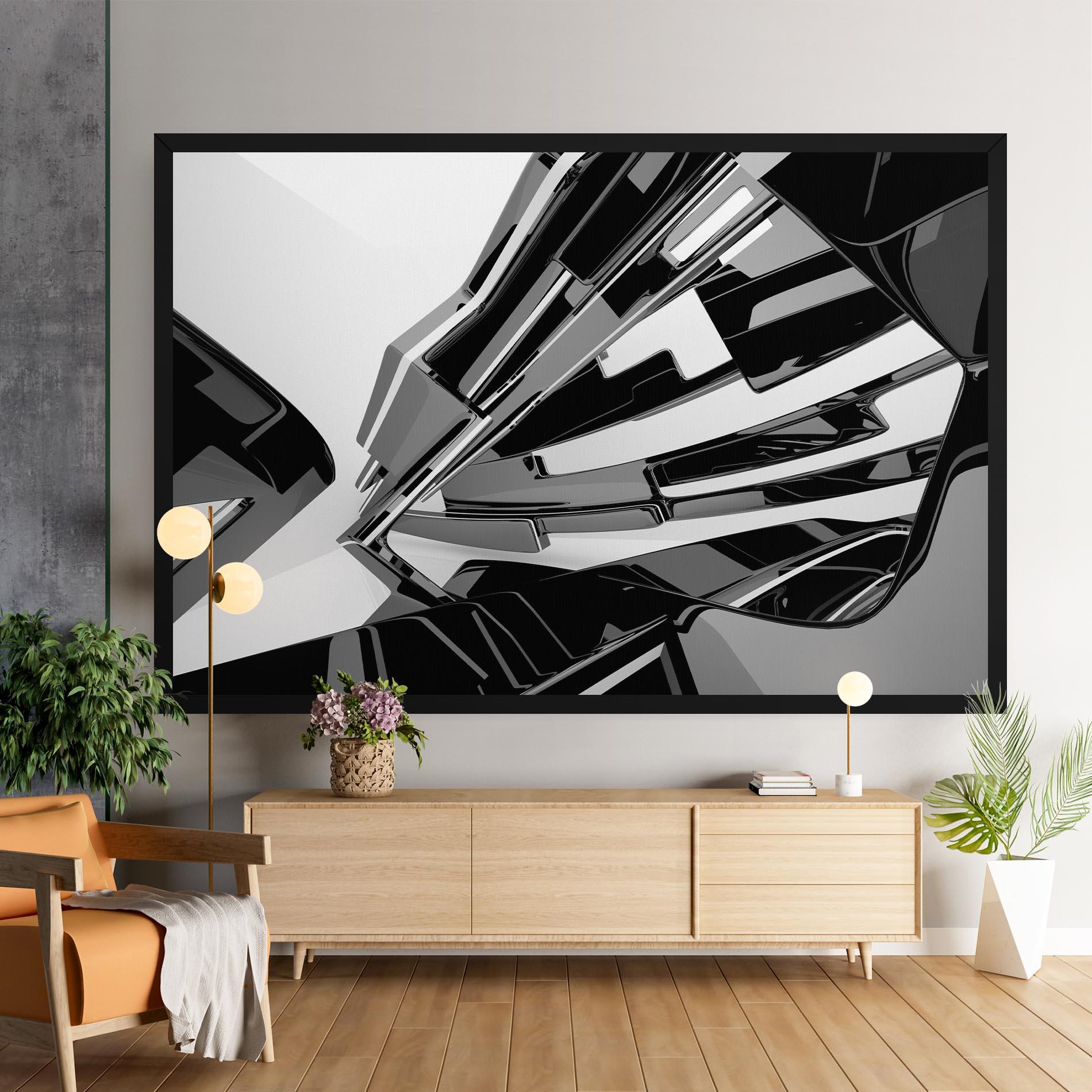 Tablou Canvas Black Sculpture mockup 9