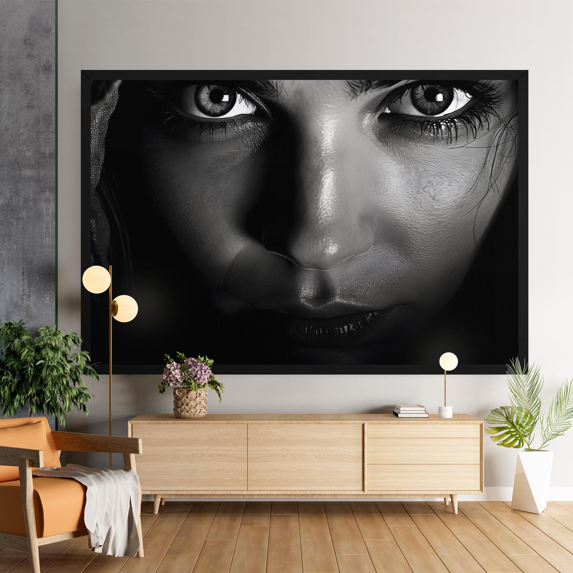 Tablou Canvas Closeup Portrait mockup 9