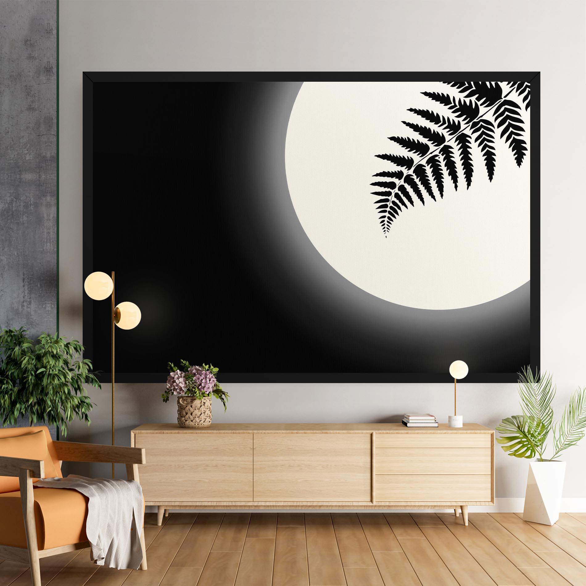 Tablou Canvas Full Moon Leaf mockup 9