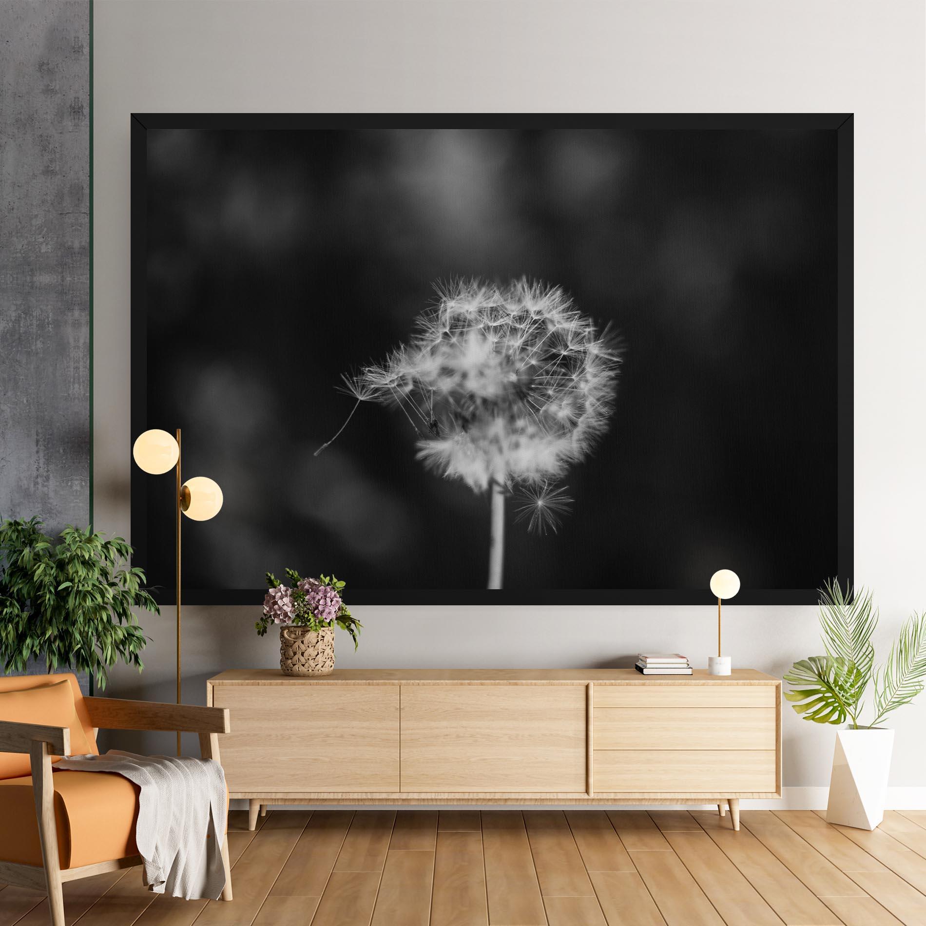 Tablou Canvas Grey Dandelion mockup 9