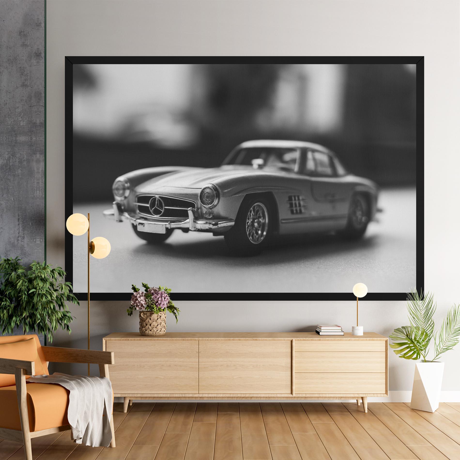 Tablou Canvas Grey Old Car mockup 9