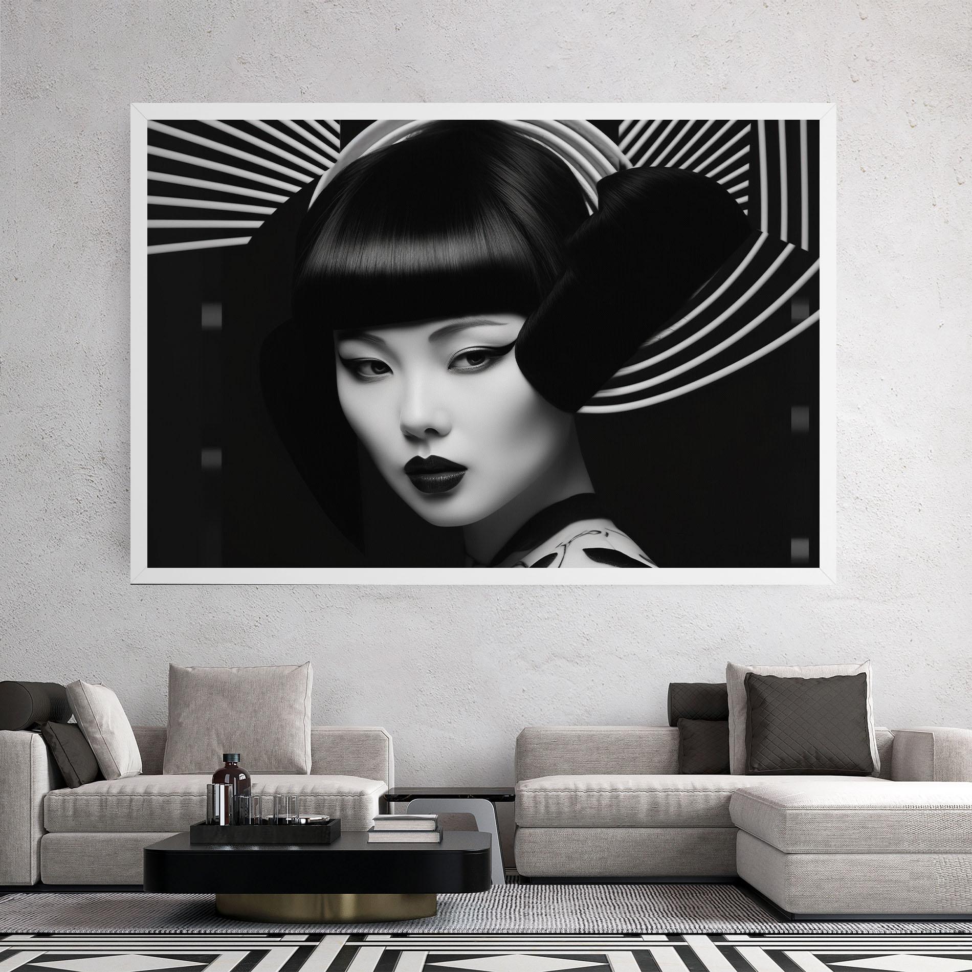 Tablou Canvas Abstract Asian Woman mockup 2