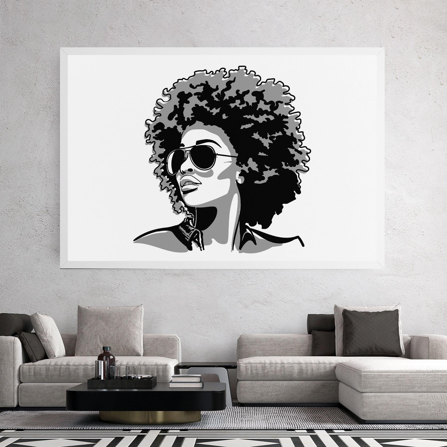 Tablou Canvas Black Grasses mockup 2