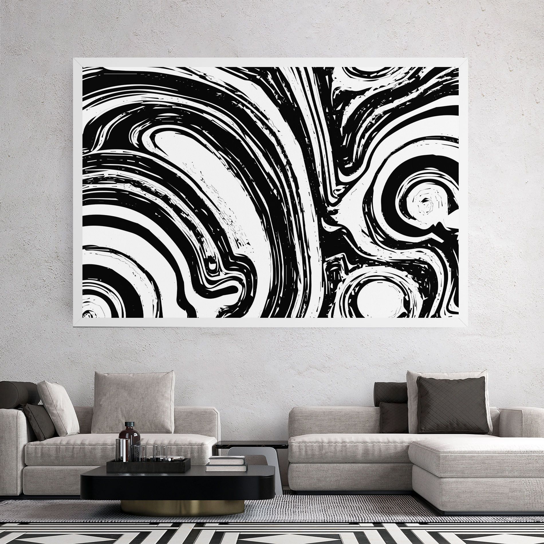 Black Liquid White mockup 2