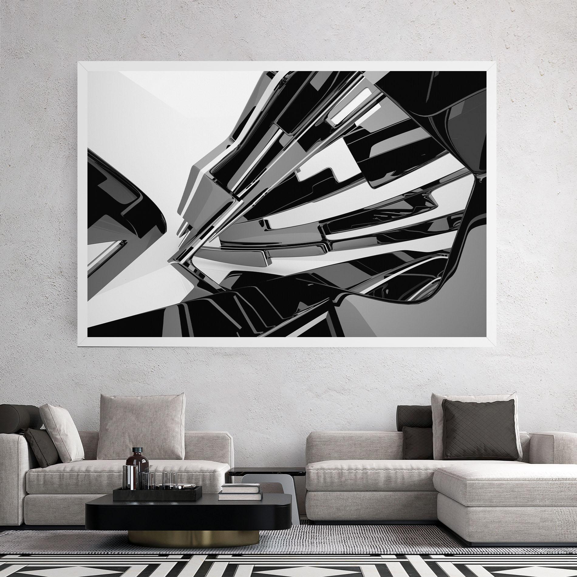 Tablou Canvas Black Sculpture mockup 2