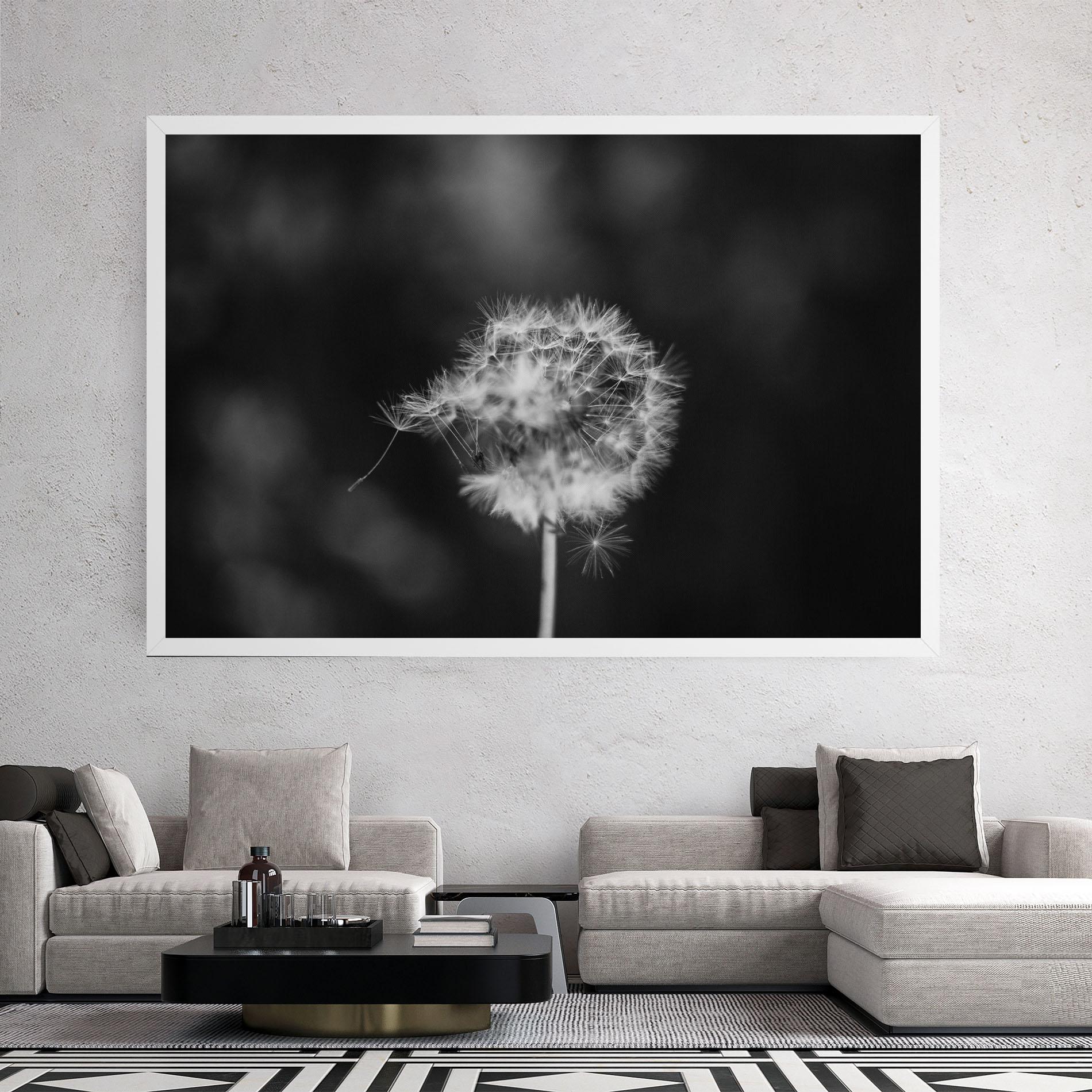 Tablou Canvas Grey Dandelion mockup 2