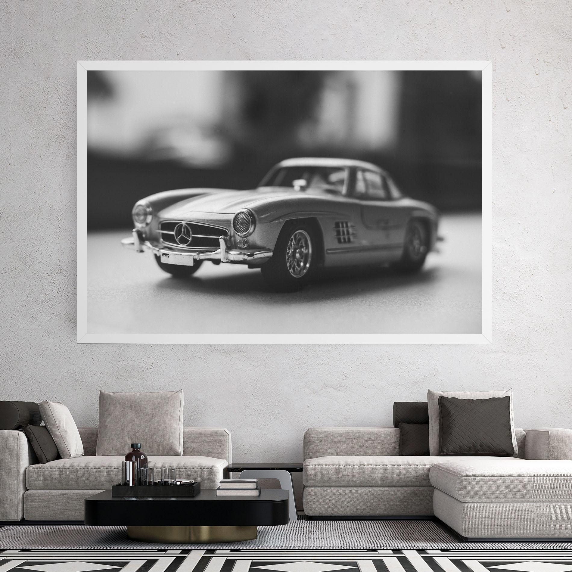Tablou Canvas Grey Old Car mockup 2