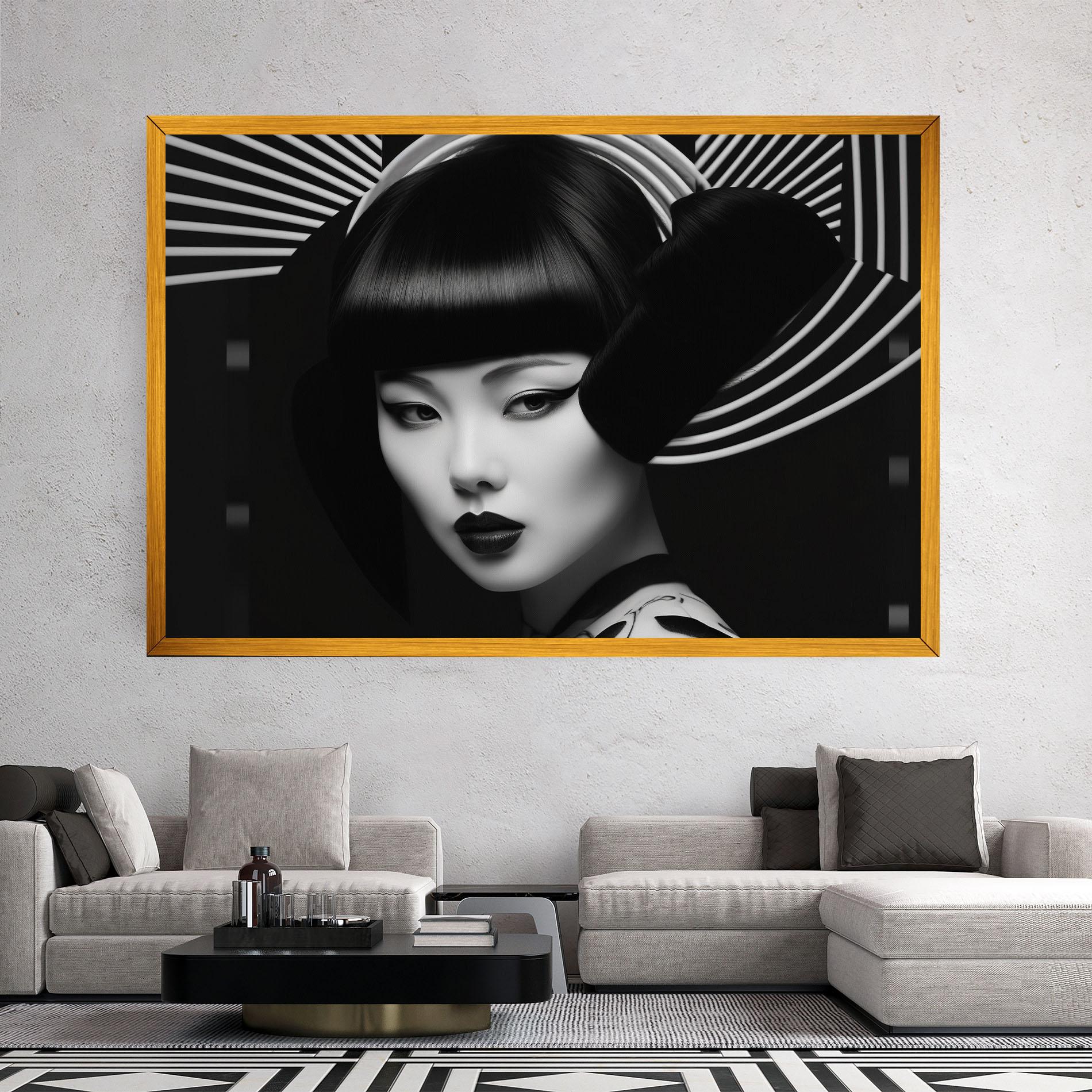 Tablou Canvas Abstract Asian Woman mockup 2