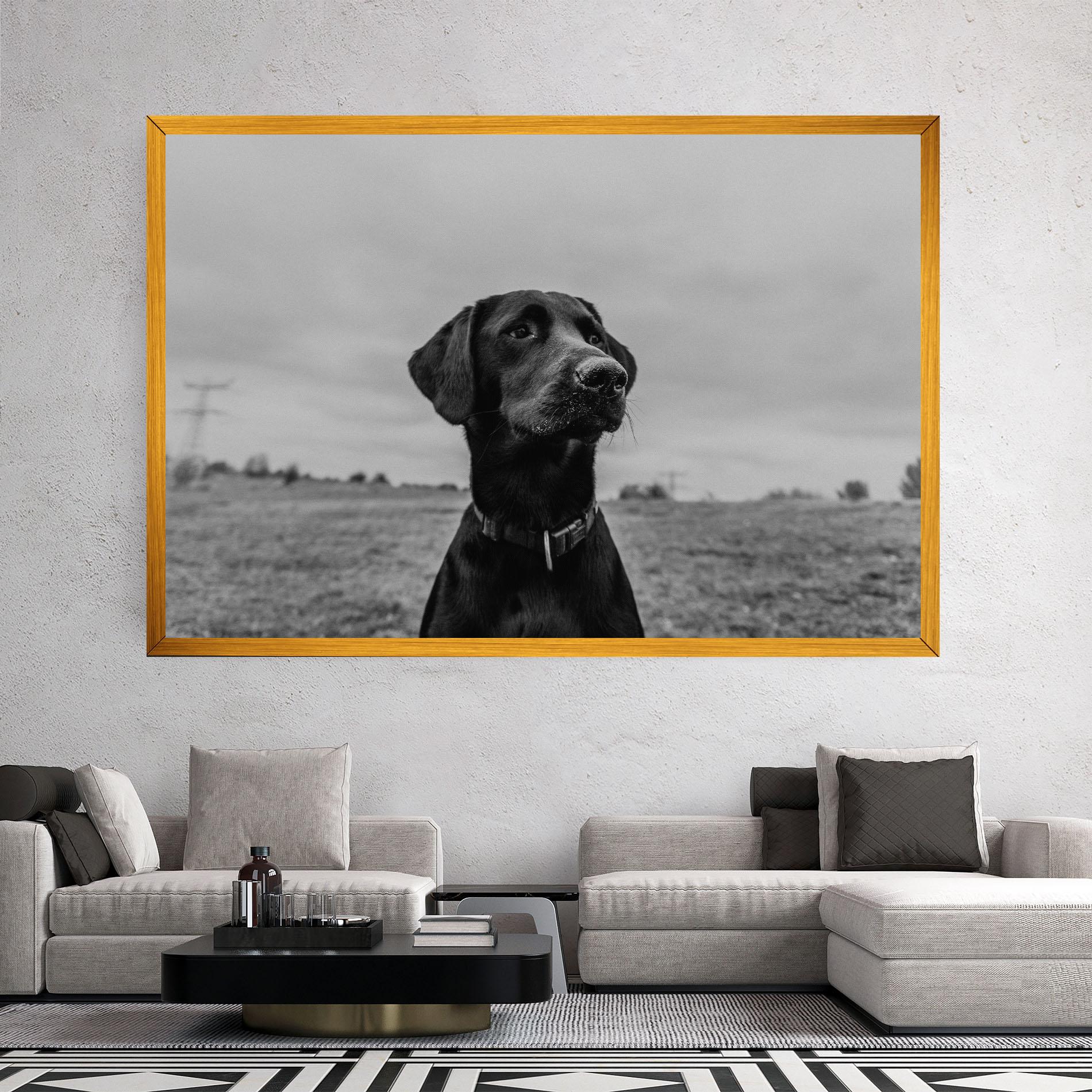 Tablou Canvas Black Dog mockup 2