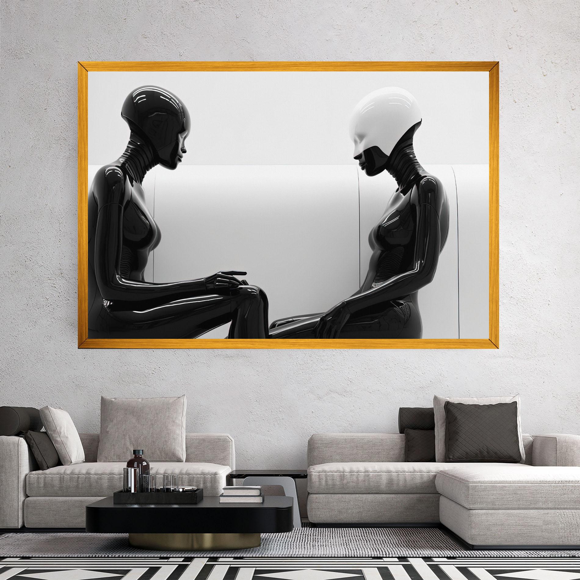 Tablou Canvas Black Mannequin mockup 2