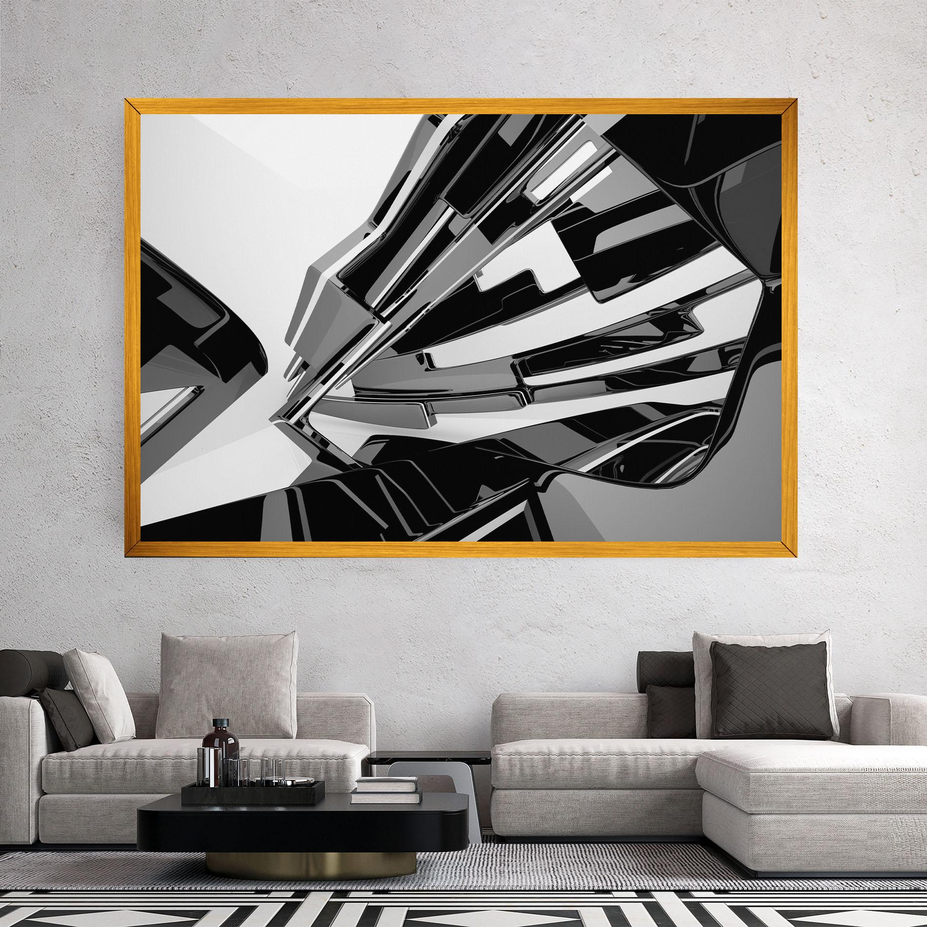 Tablou Canvas Black Sculpture mockup 2