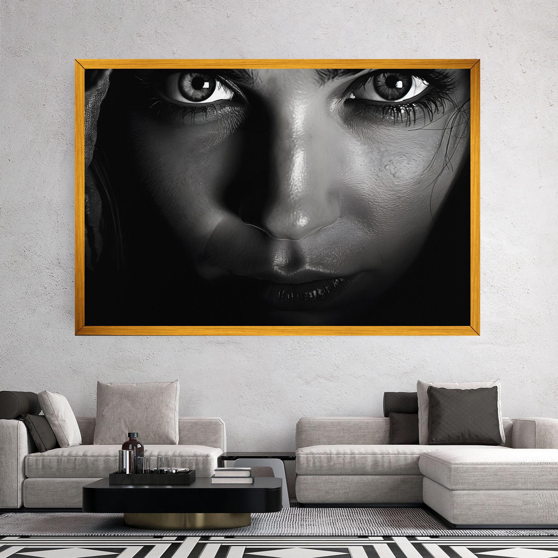 Tablou Canvas Closeup Portrait mockup 2