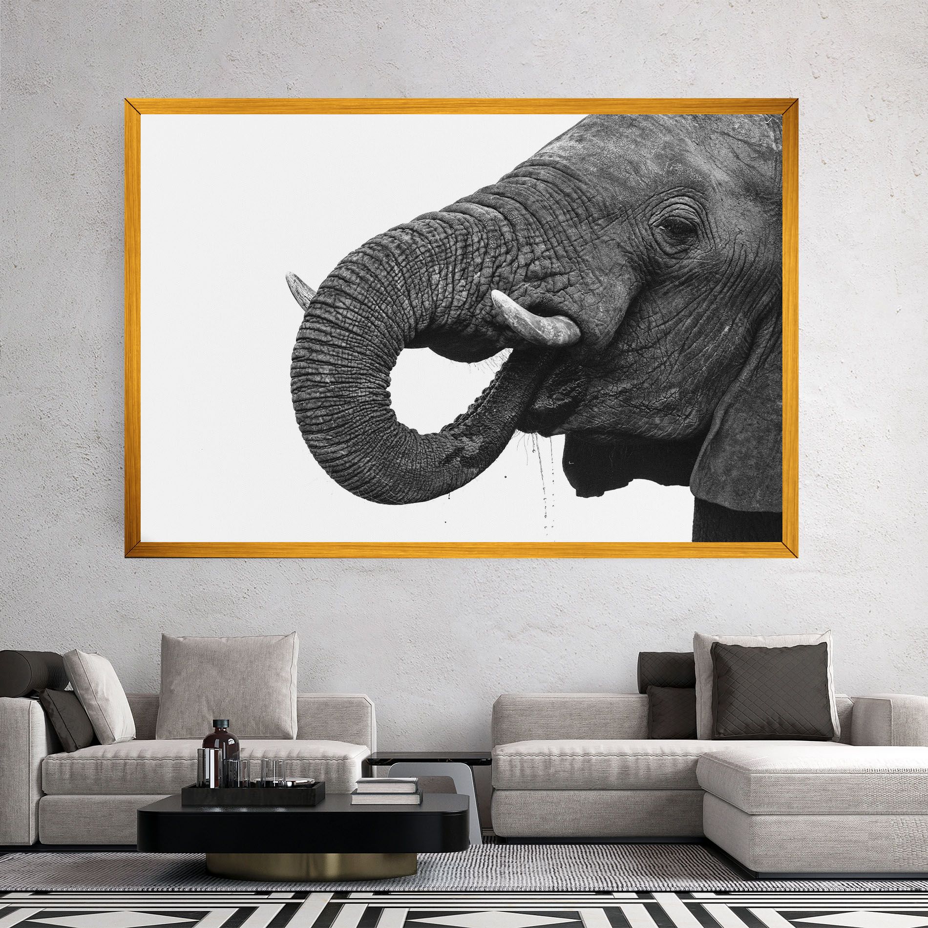 Elephant Drinking mockup 2
