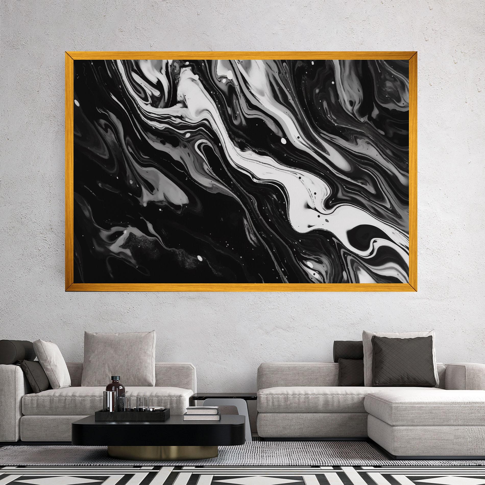 Tablou Canvas Grey Art Marble mockup 2