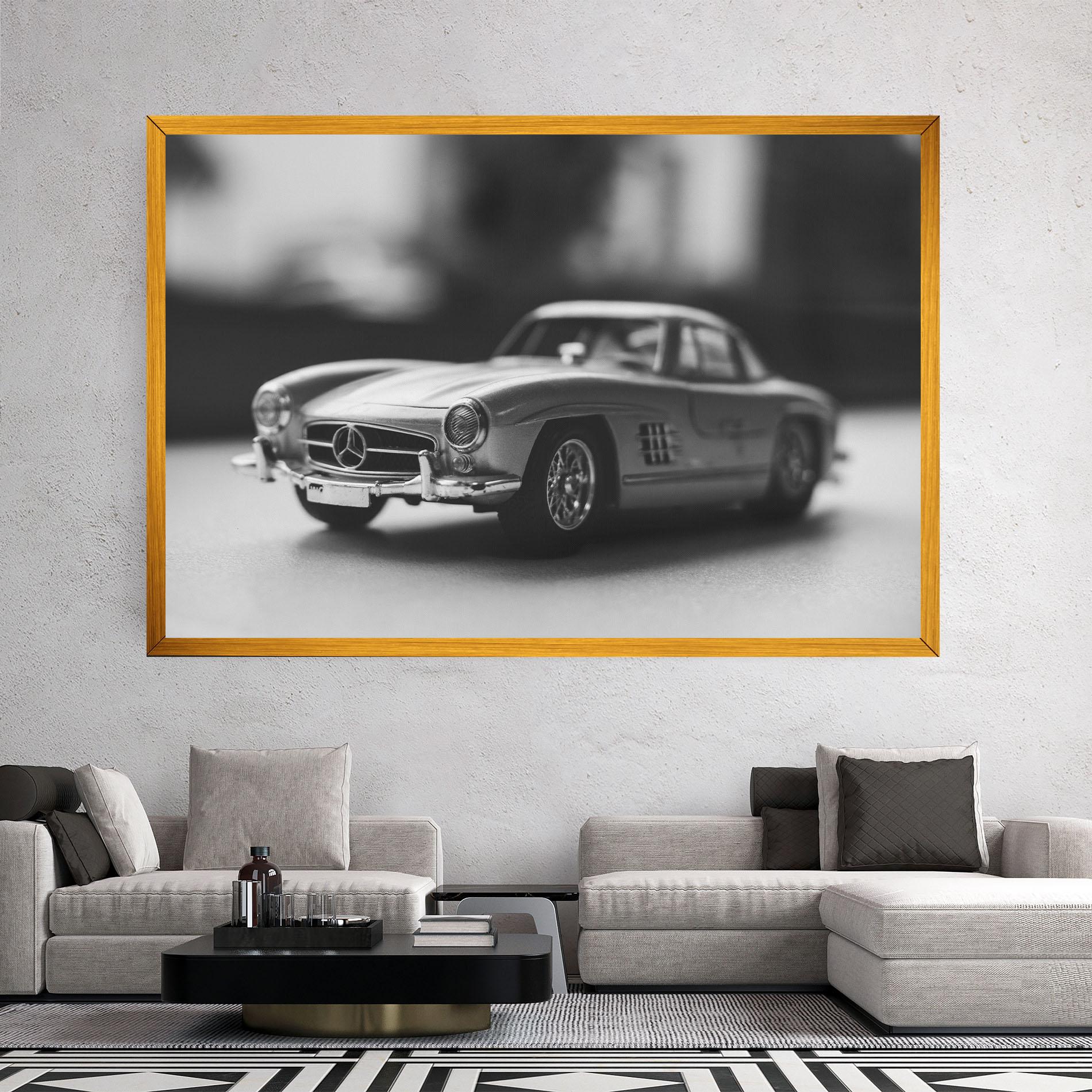 Tablou Canvas Grey Old Car mockup 2