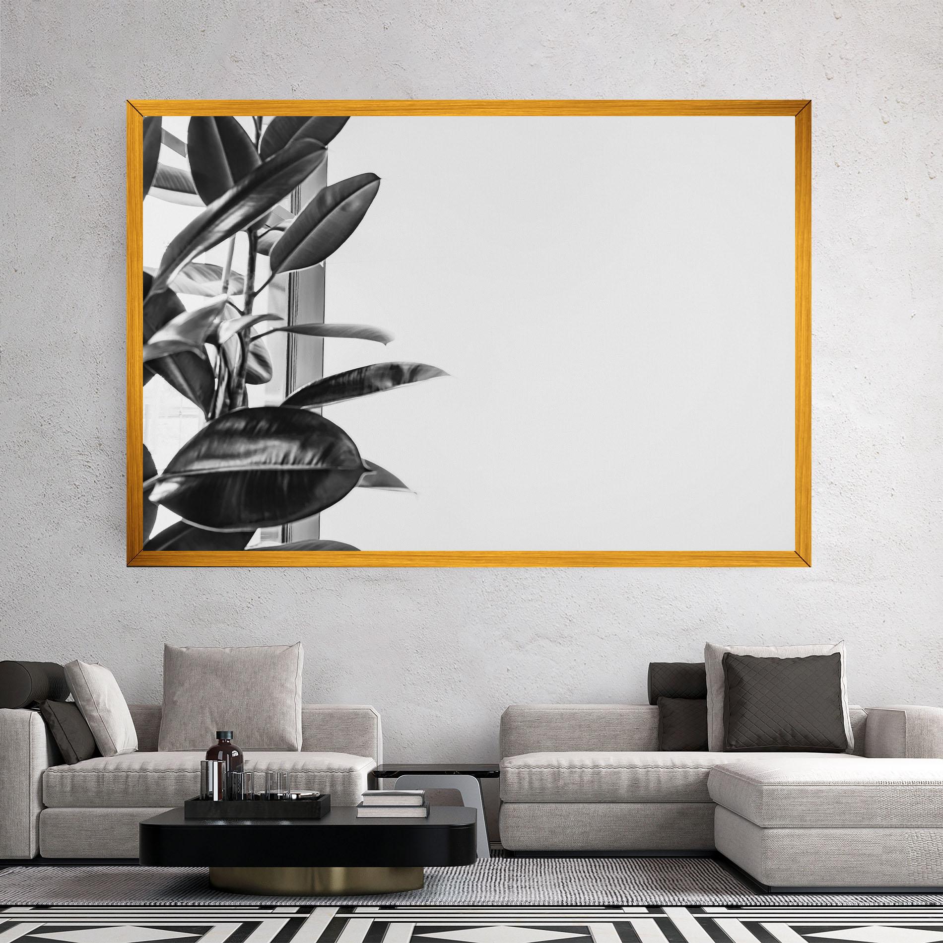 Tablou Canvas Grey Plant mockup 2