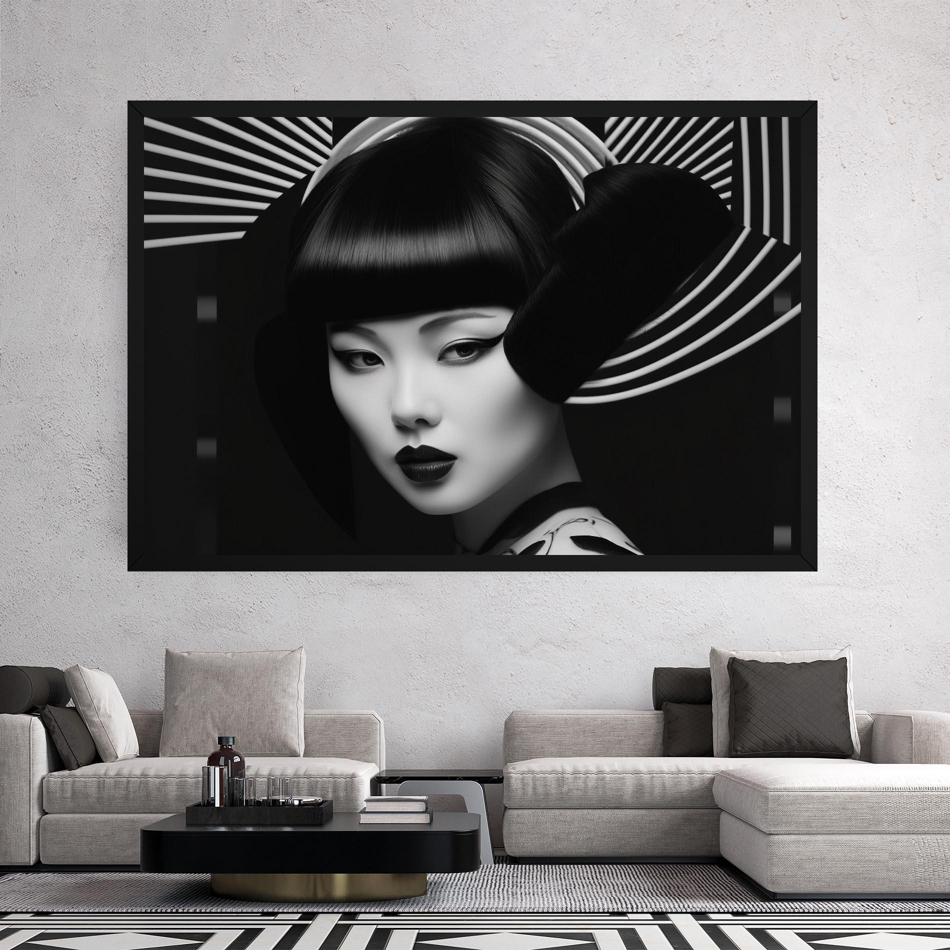 Tablou Canvas Abstract Asian Woman mockup 2