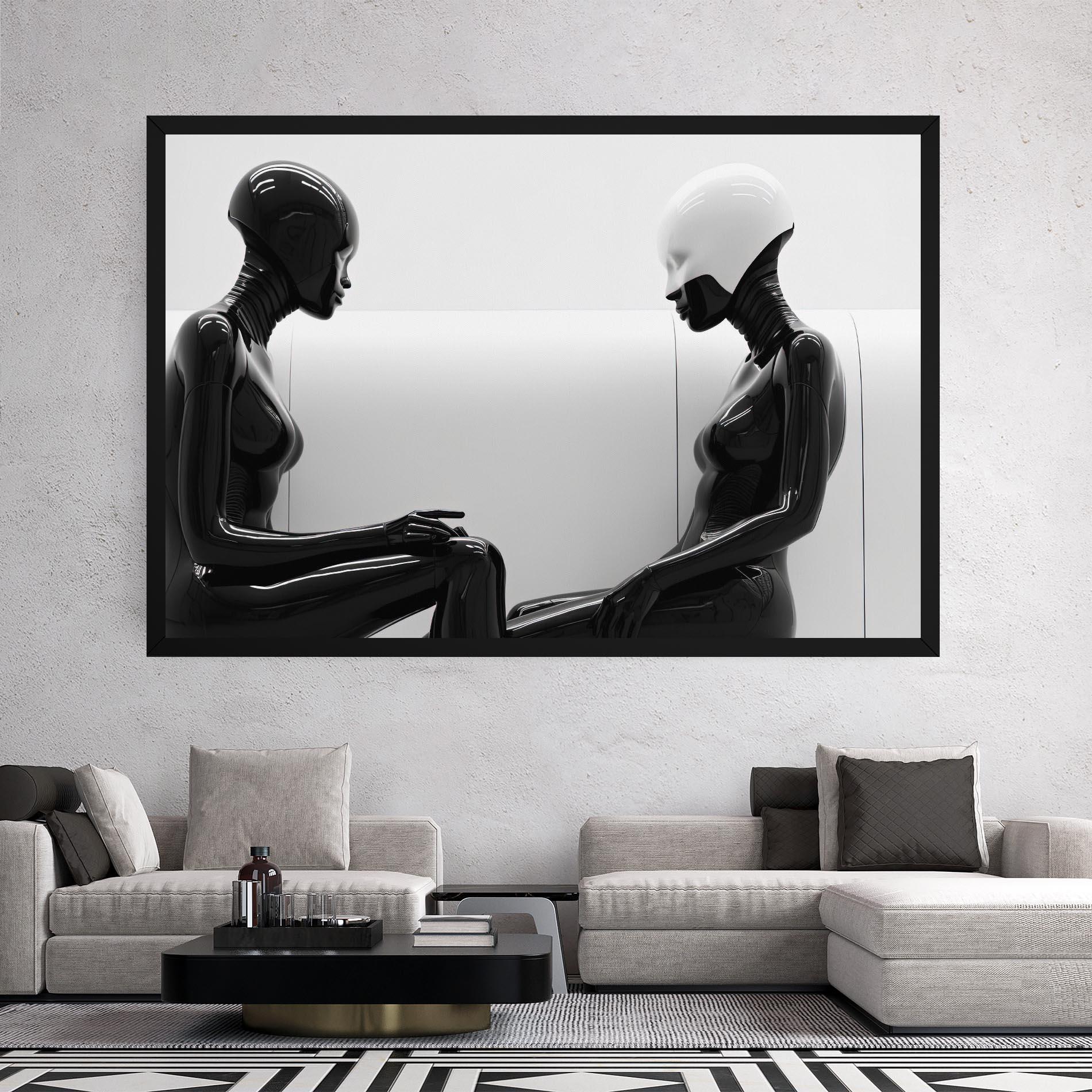 Tablou Canvas Black Mannequin mockup 2