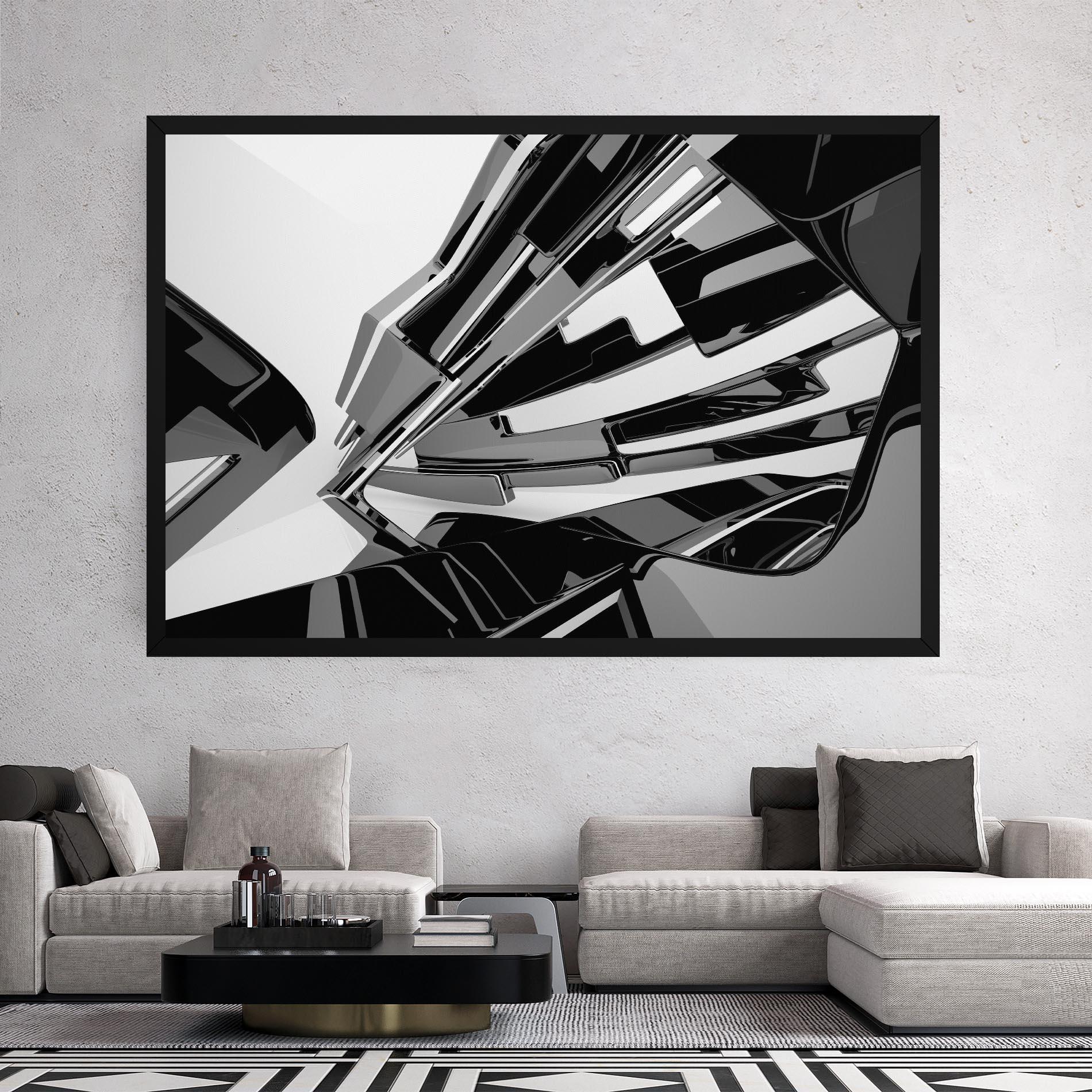 Tablou Canvas Black Sculpture mockup 2