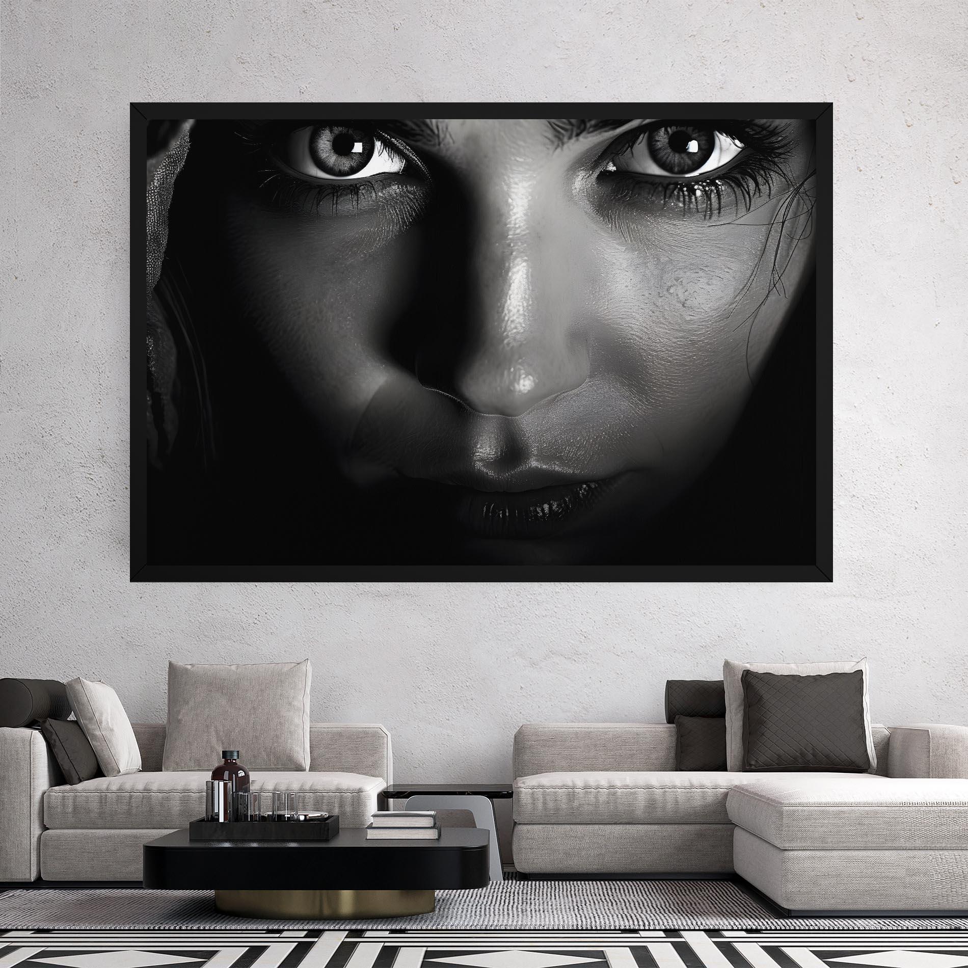 Tablou Canvas Closeup Portrait mockup 2